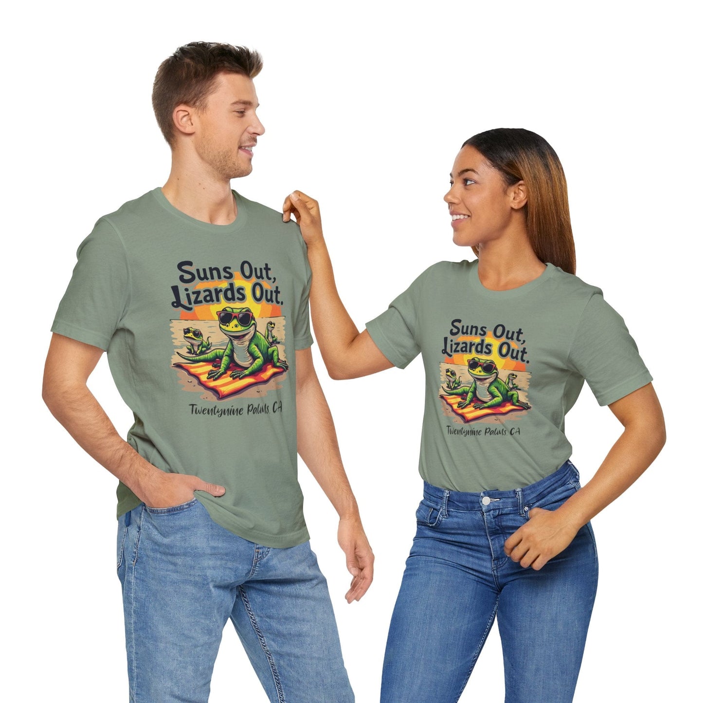 Suns Out Lizards Out Unisex T-Shirt - Fun Summer Vibe Shirt