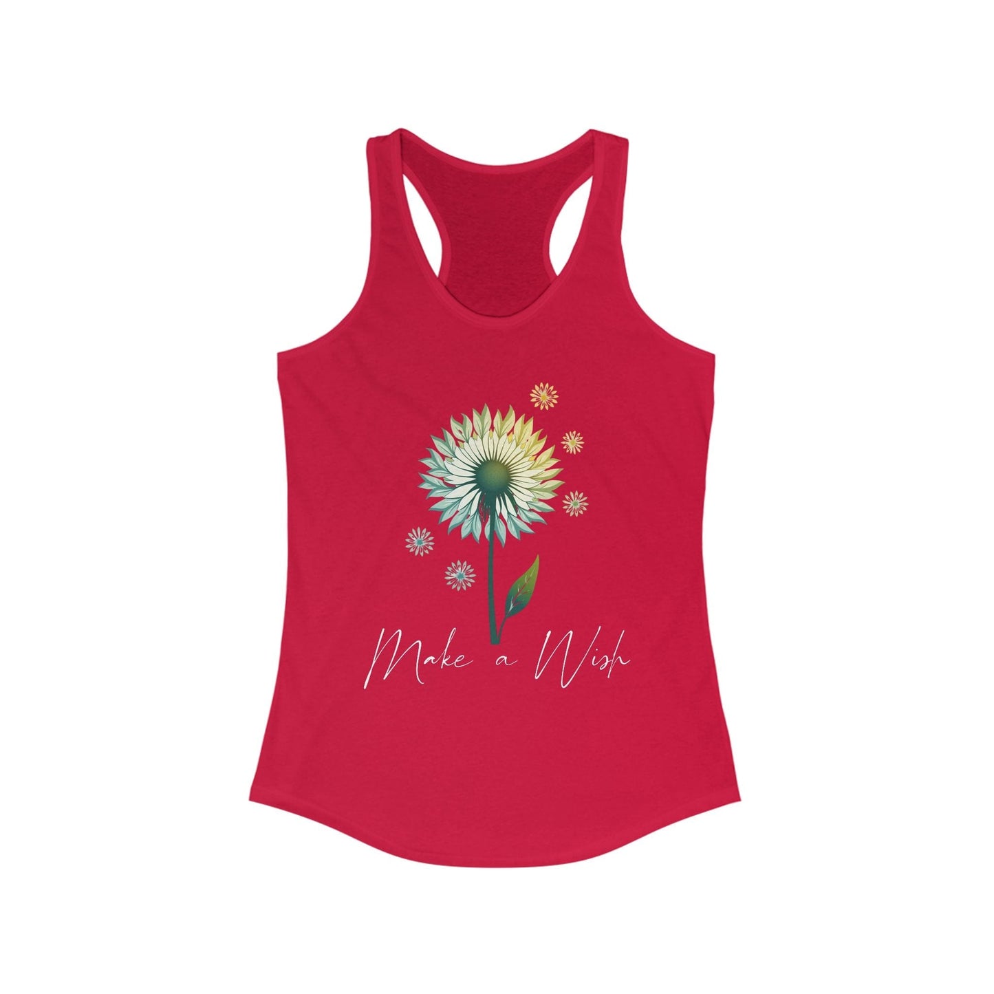 Make a Wish Women's Racerback Tank | Bright & Cheerful Top