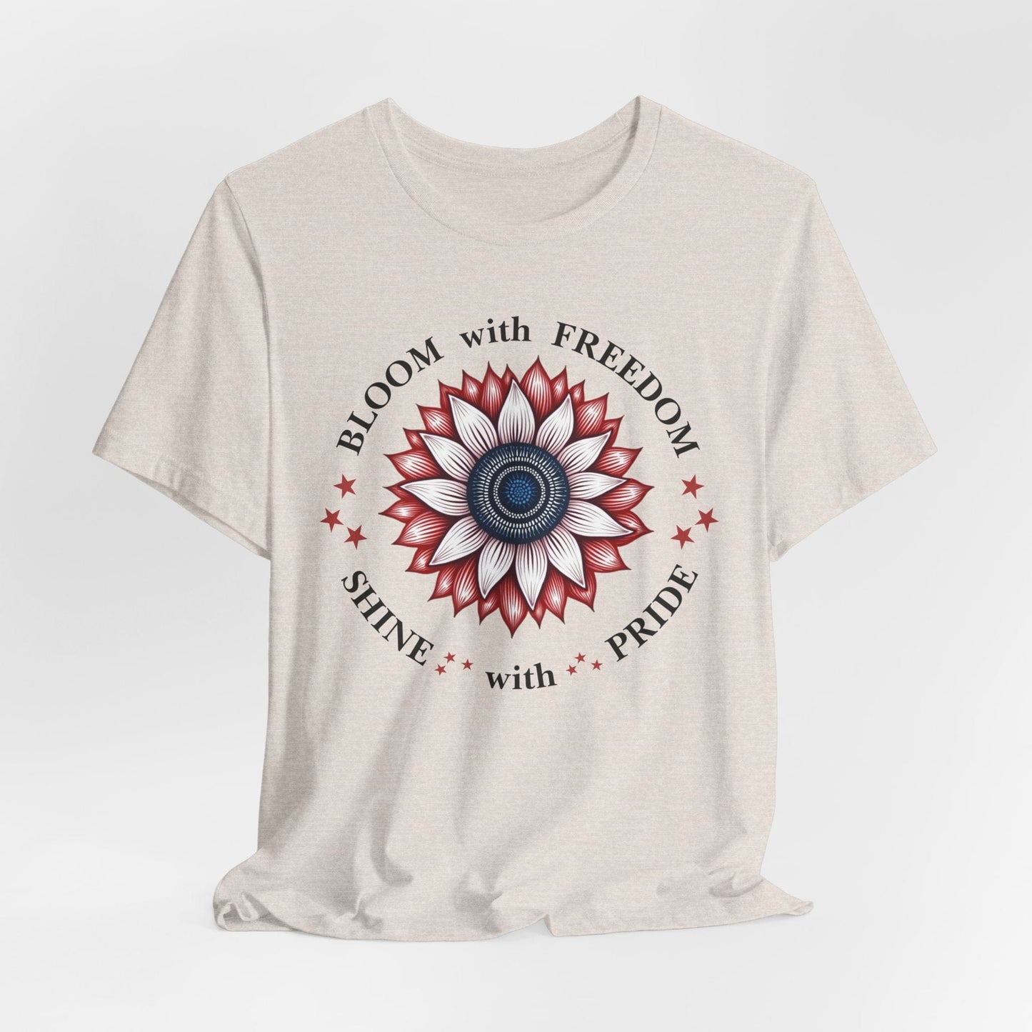 "Bloom with Freedom, Shine with Pride" T-Shirt | Inspirational Design