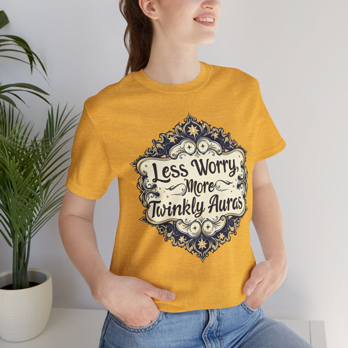Less Worry More Twinkly Auras Unisex Tee