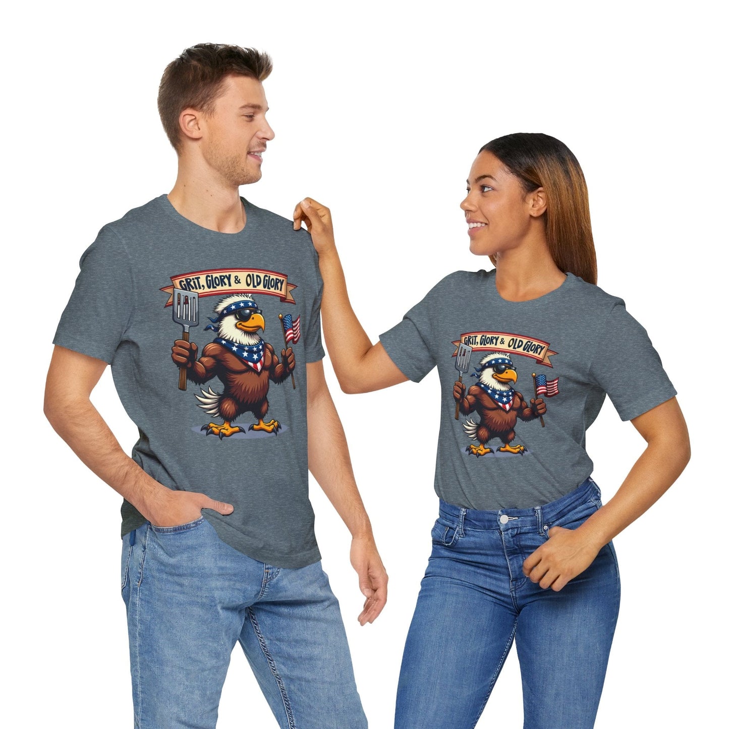 Patriotic Eagle T-Shirt - Grit, Glory & Old Glory
