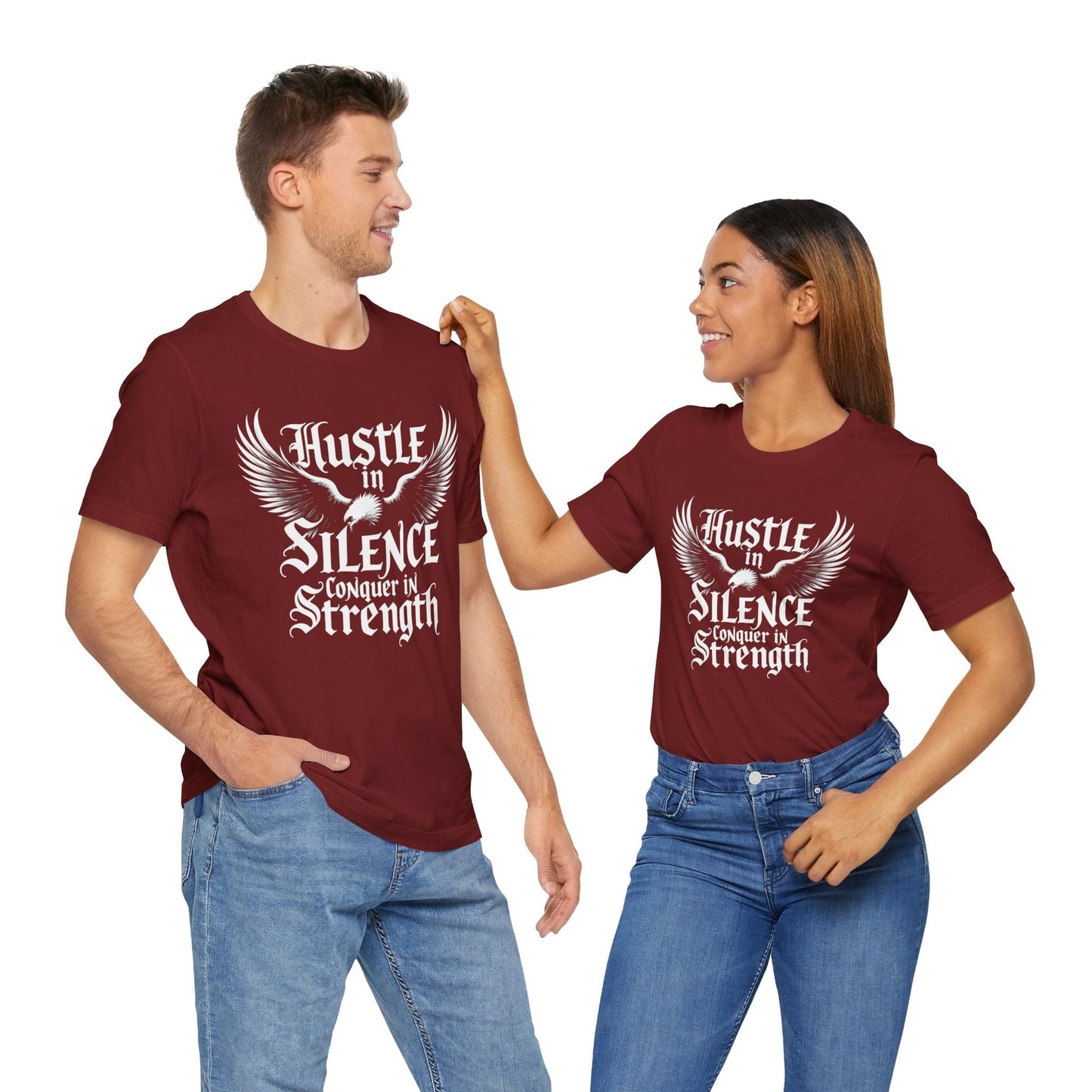 Hustle in Silence Inspirational T-Shirt | Motivational & Comfortable