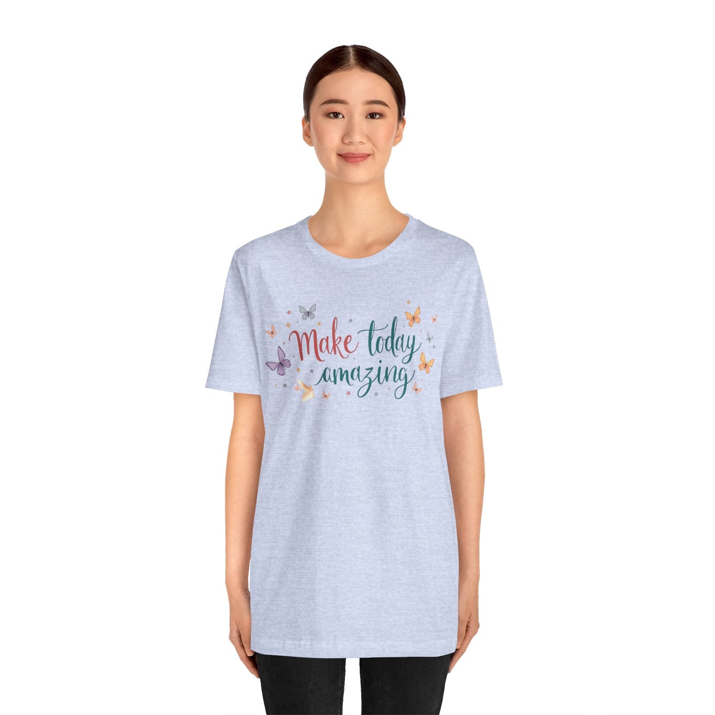 Inspirational Butterfly Graphic Tee - "Make Today Amazing"