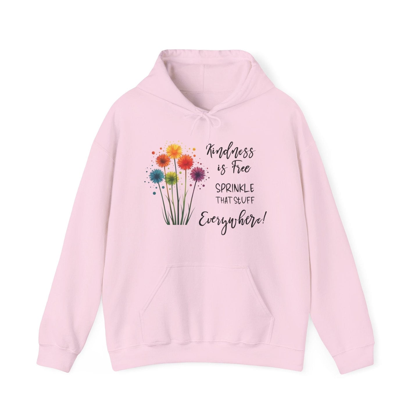 Kindness is Free Floral Hoodie | Cozy & Inspirational