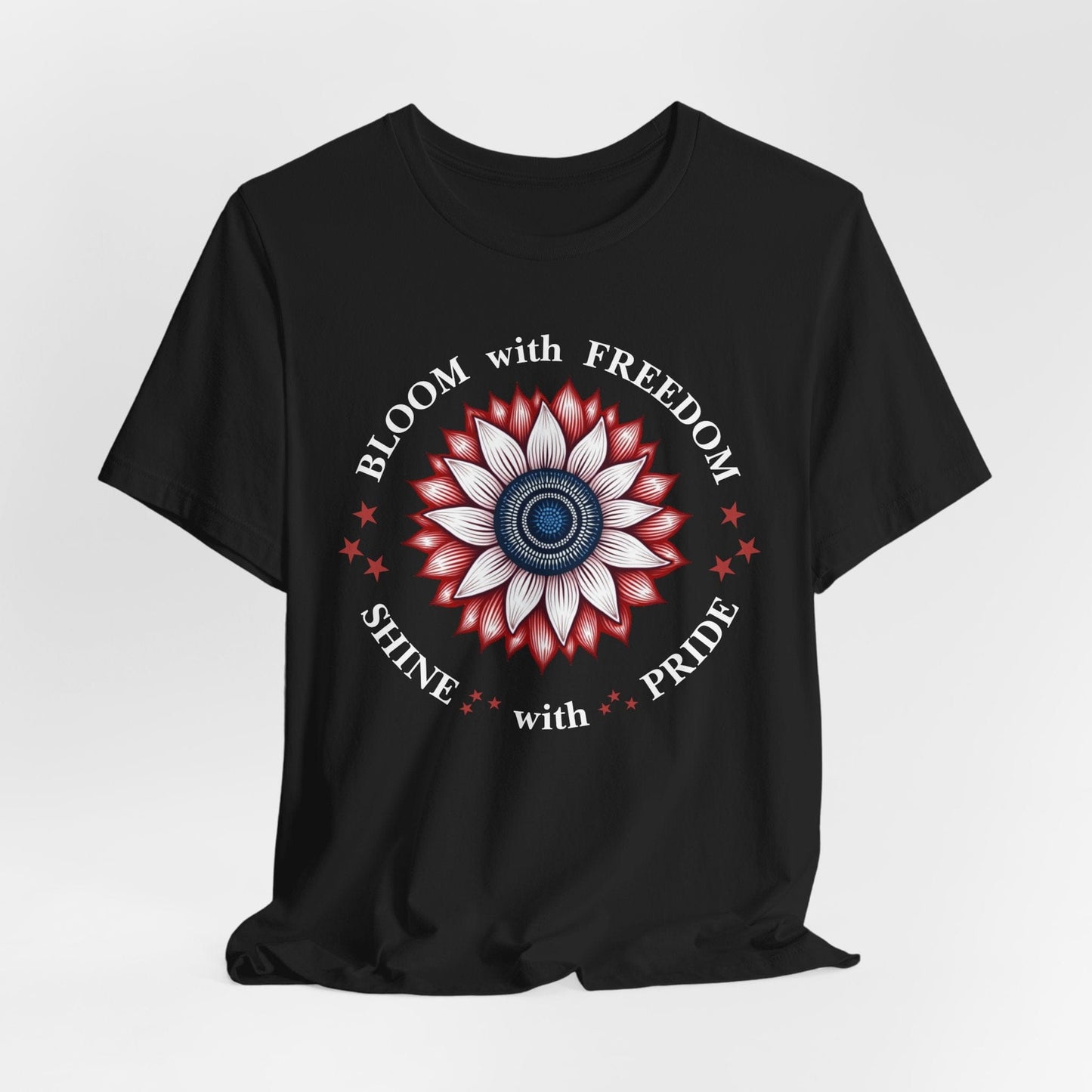 "Bloom with Freedom, Shine with Pride" T-Shirt | Inspirational Design