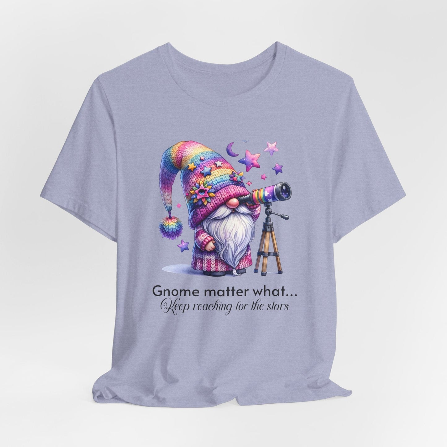 T-Shirt Gnome Matter What Keep Reaching for the Stars