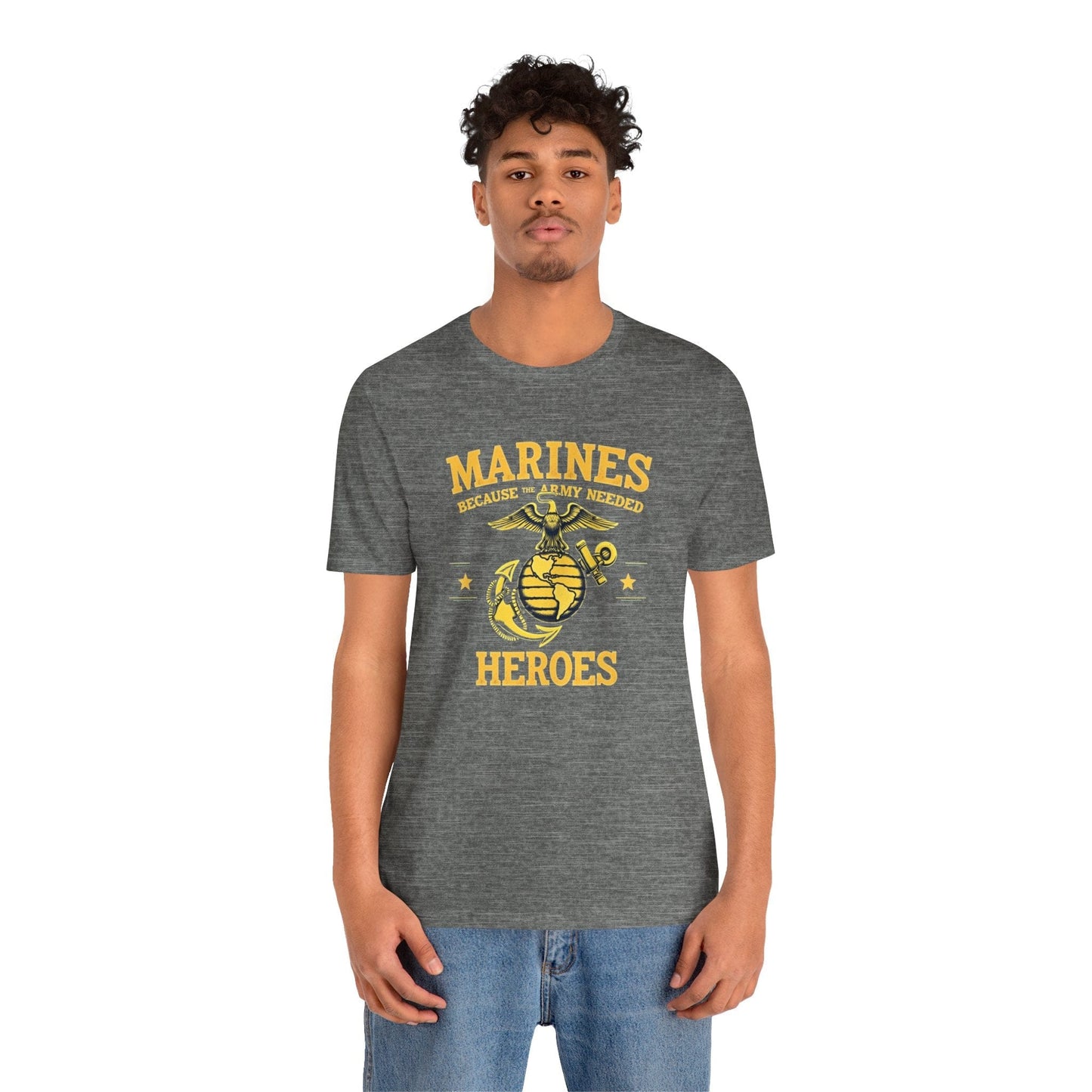 Marines Heroes Unisex Jersey T-Shirt - Perfect for Veterans and Patriotic Celebrations