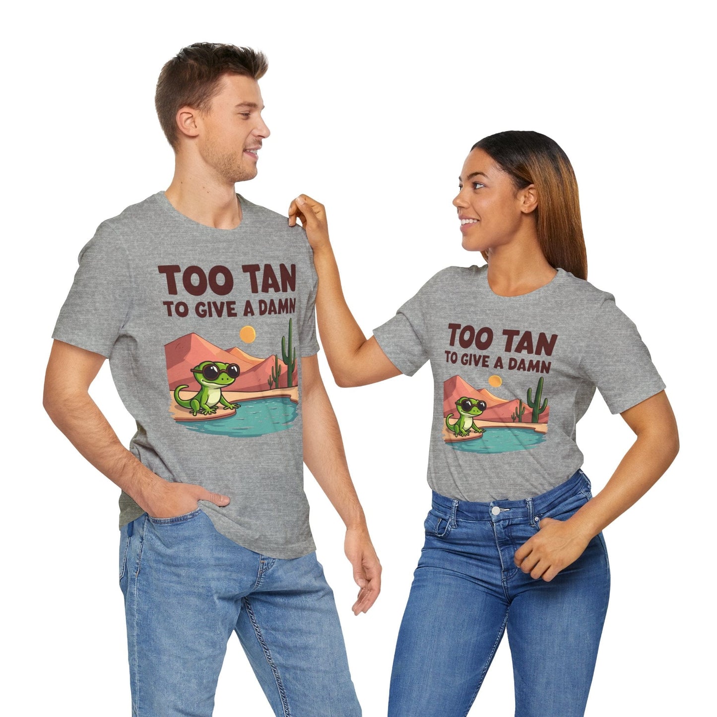 Too Tan Unisex Jersey T-Shirt - Fun Summer Graphic T-Shirt