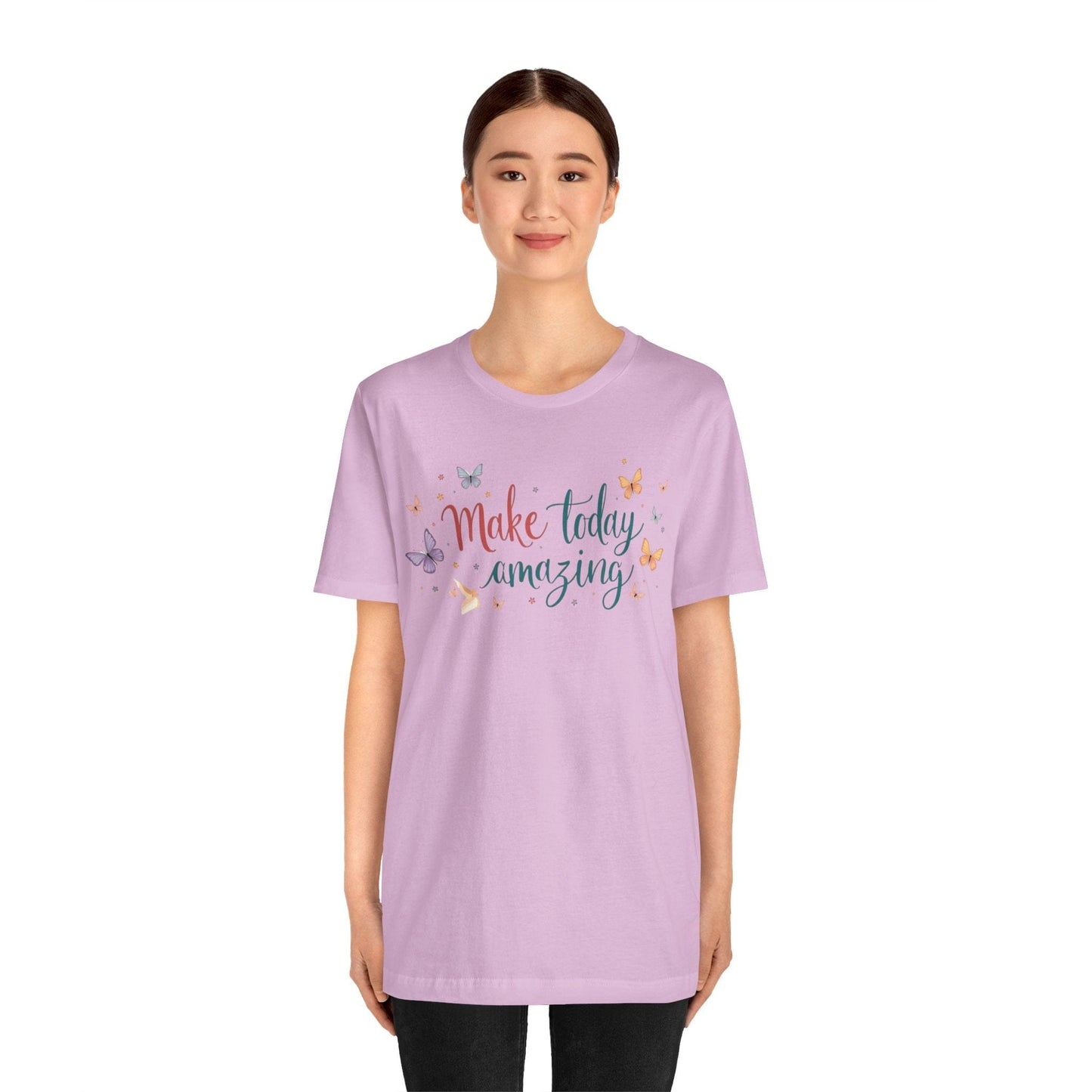 Inspirational Butterfly Graphic Tee - "Make Today Amazing"