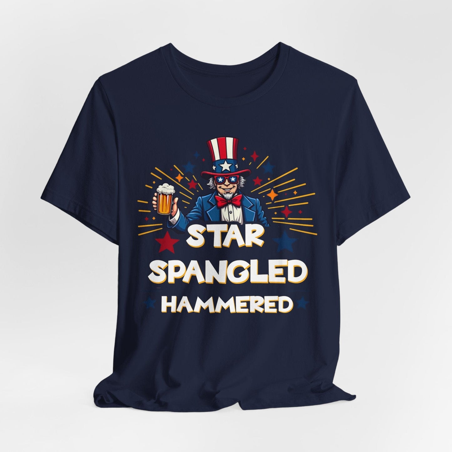 Star Spangled Hammered Unisex T-Shirt - Perfect for 4th of July Celebrations