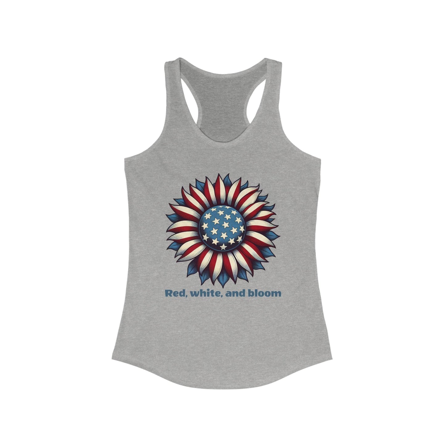 Red White and Bloom Patriotic Tank Top | Unisex Shirt