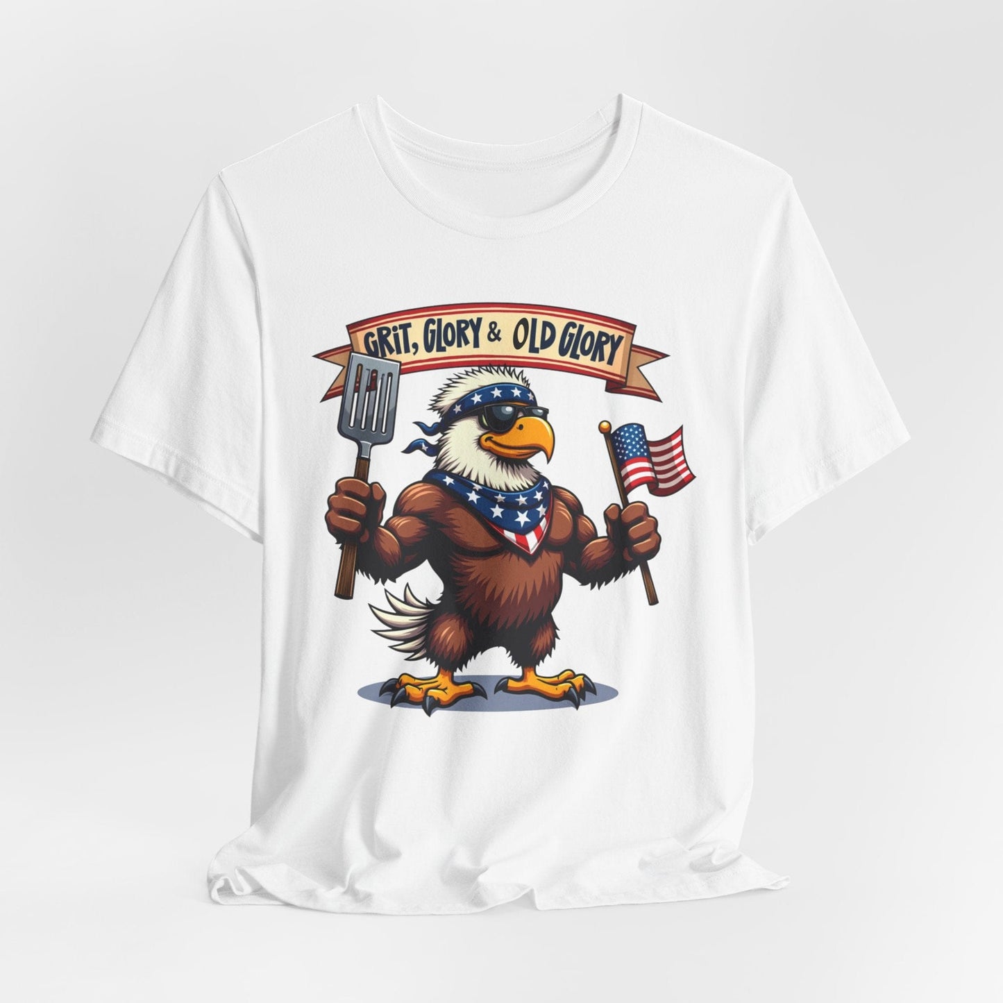 Patriotic Eagle T-Shirt - Grit, Glory & Old Glory
