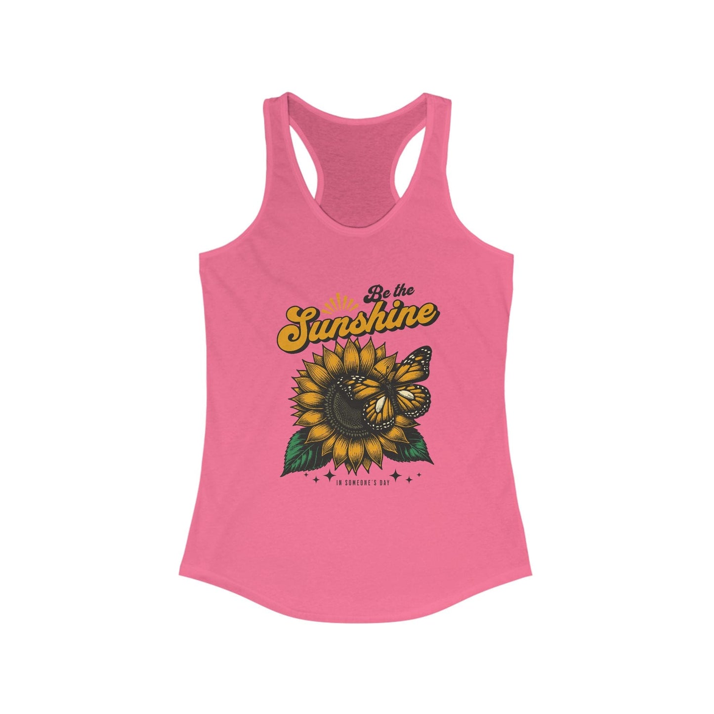 "Be the Sunshine" Women's Racerback Tank | Summer Vibes Floral Design