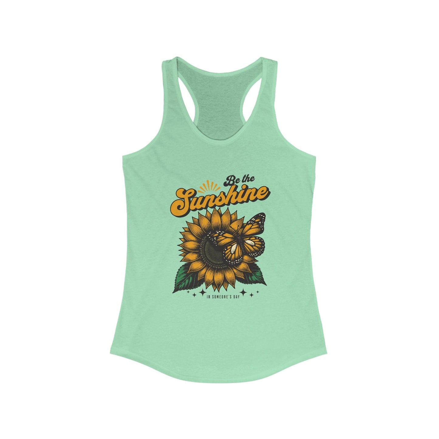 "Be the Sunshine" Women's Racerback Tank | Summer Vibes Floral Design