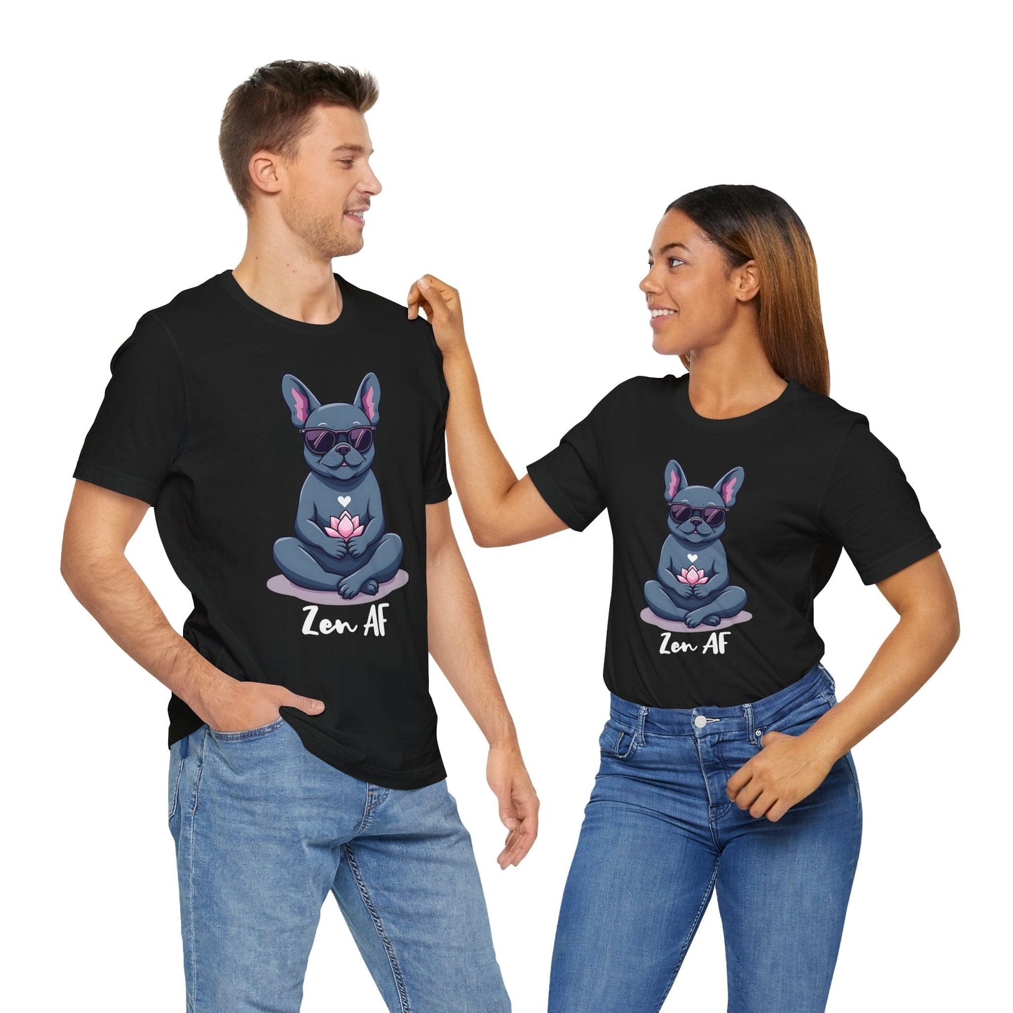 Zen AF French Bulldog T-Shirt - Relaxation Vibes & Chill Style