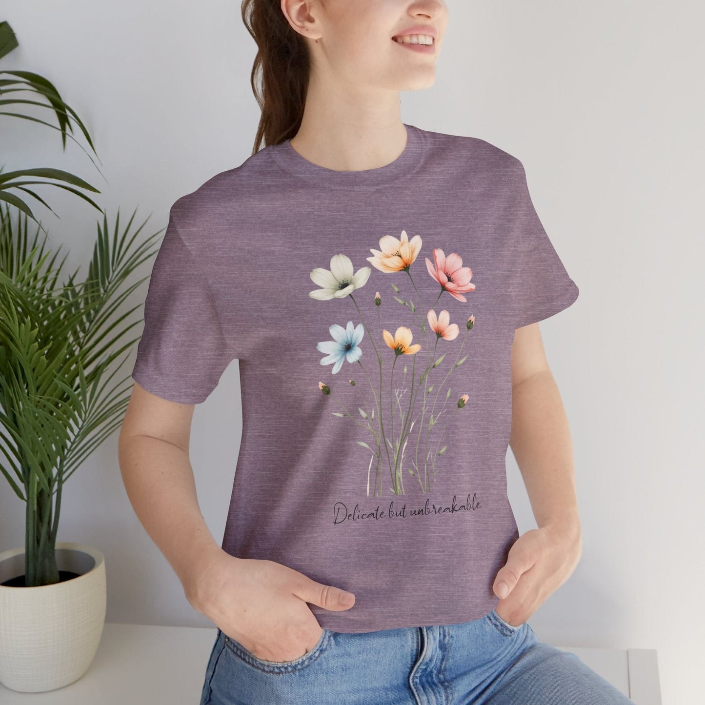 Floral Tee | Delicate but Unbreakable Design