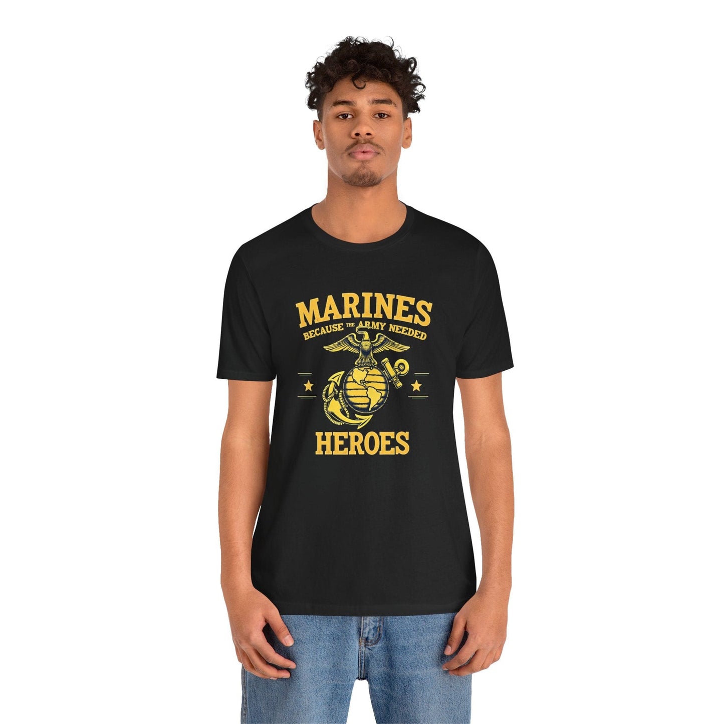 Marines Heroes Unisex Jersey T-Shirt - Perfect for Veterans and Patriotic Celebrations