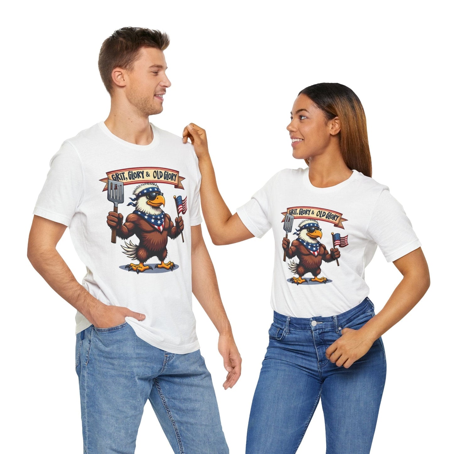 Patriotic Eagle T-Shirt - Grit, Glory & Old Glory