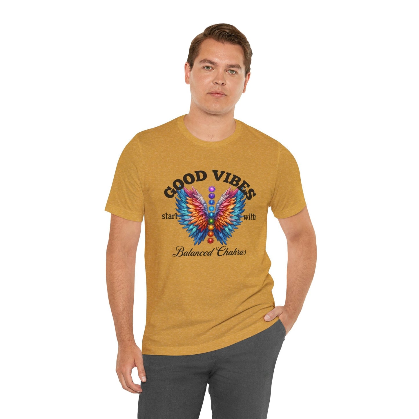 Good Vibes Balanced Chakras Unisex Jersey Tee