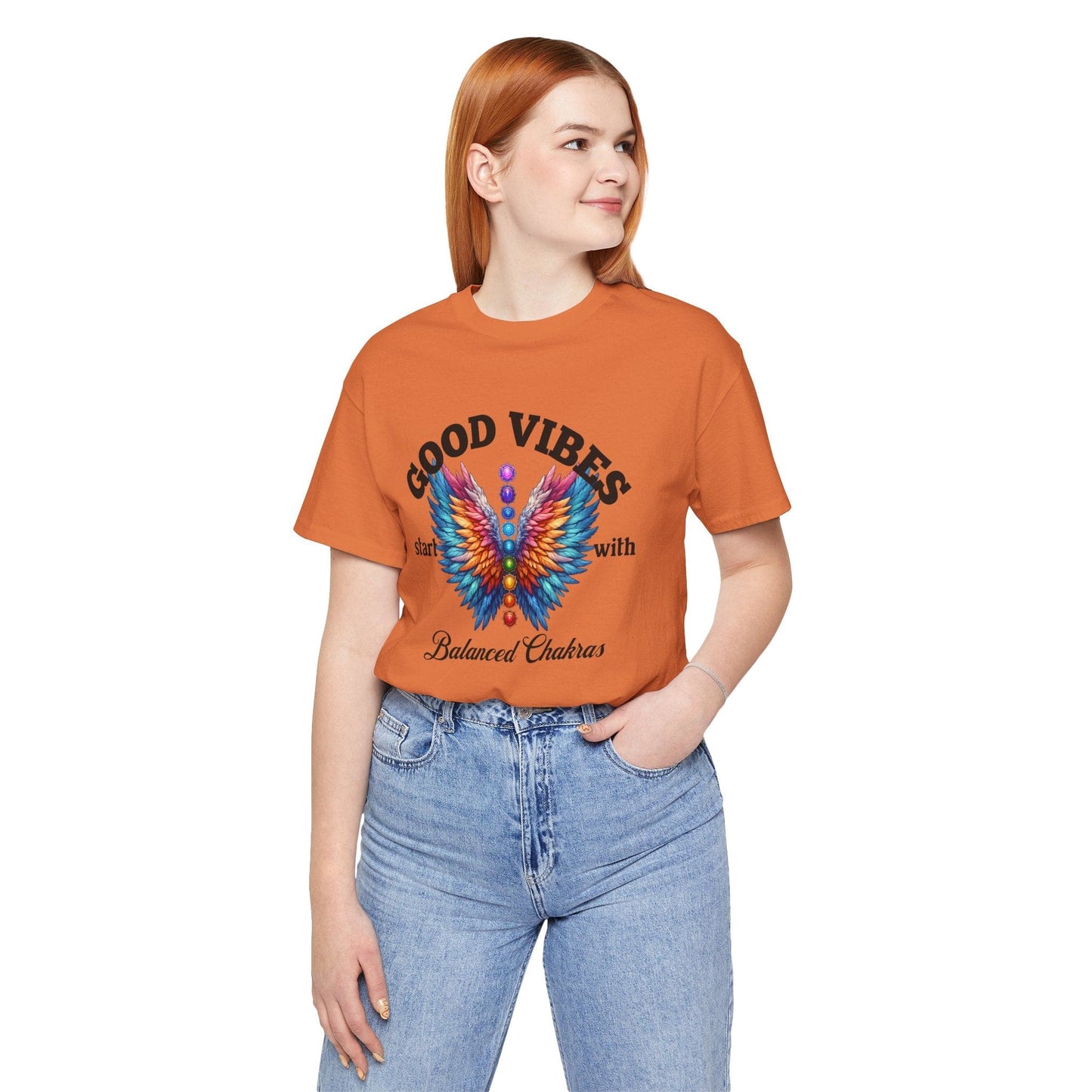 Good Vibes Balanced Chakras Unisex Jersey Tee