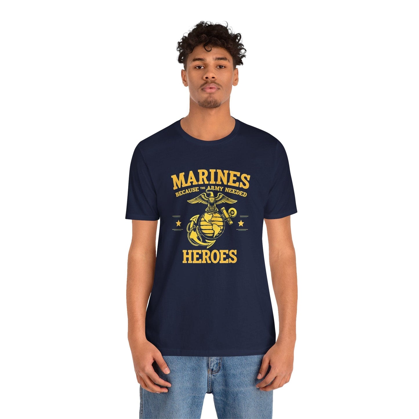 Marines Heroes Unisex Jersey T-Shirt - Perfect for Veterans and Patriotic Celebrations