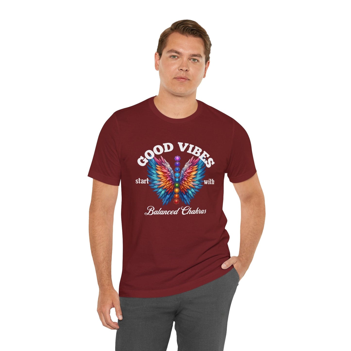 Good Vibes Balanced Chakras Unisex Jersey Tee