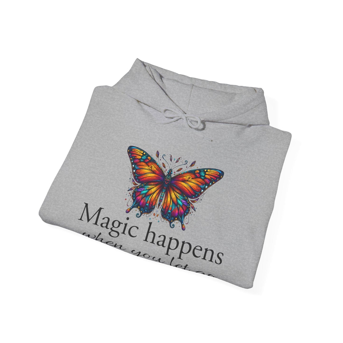 Magic Happens Butterfly Unisex Hooded Sweatshirt