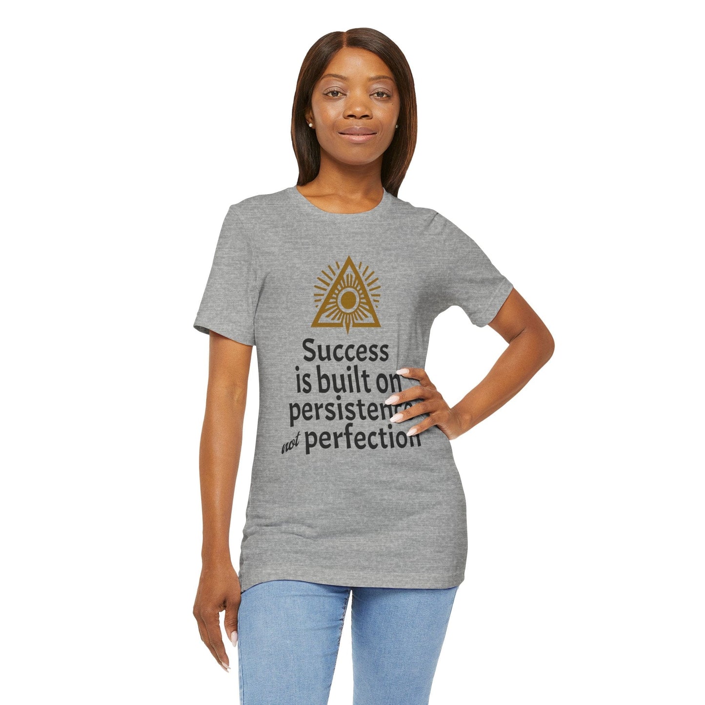 Motivational Tee - Perfection vs Perseverance Reminder