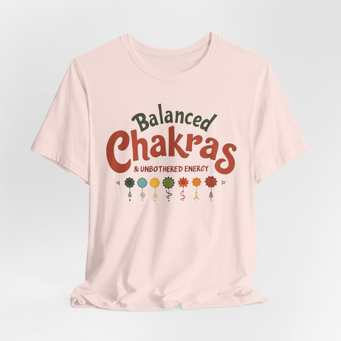 Balanced Chakras Short Sleeve Tee | Mindful Energy Design
