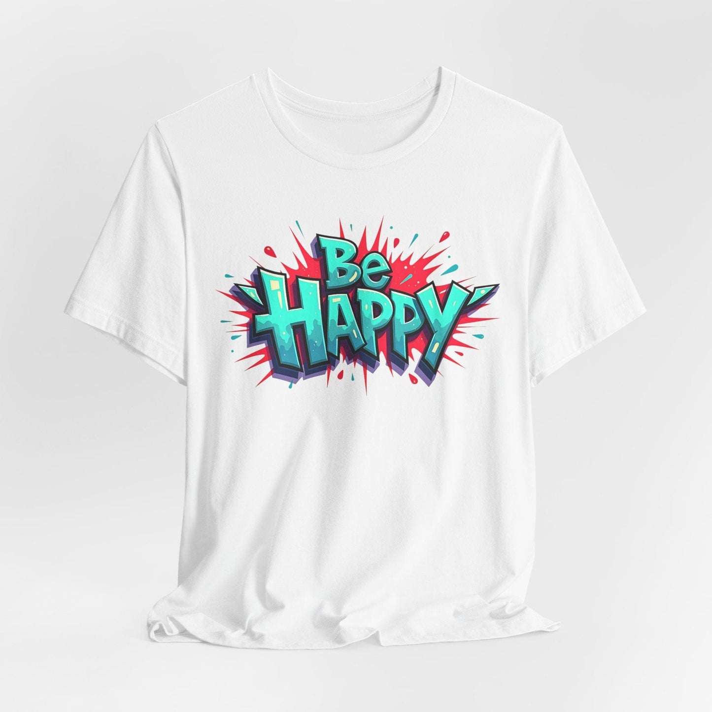 Be Happy Graphic T-Shirt - Unisex Short Sleeve Jersey Shirt