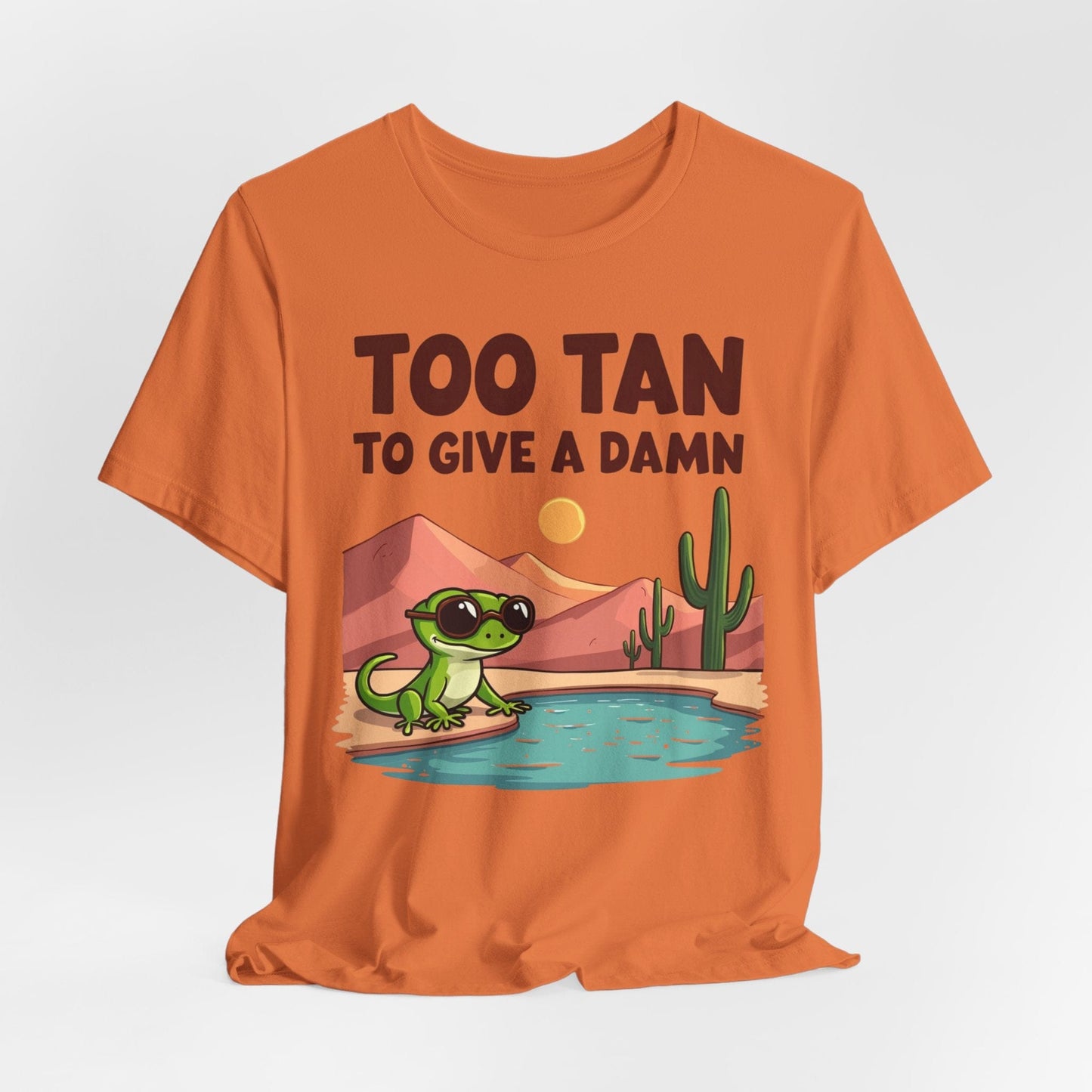 Too Tan Unisex Jersey T-Shirt - Fun Summer Graphic T-Shirt