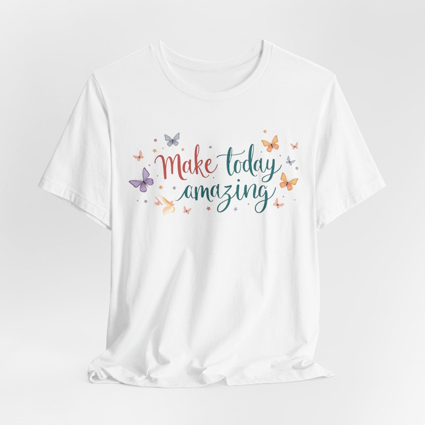 Inspirational Butterfly Graphic Tee - "Make Today Amazing"