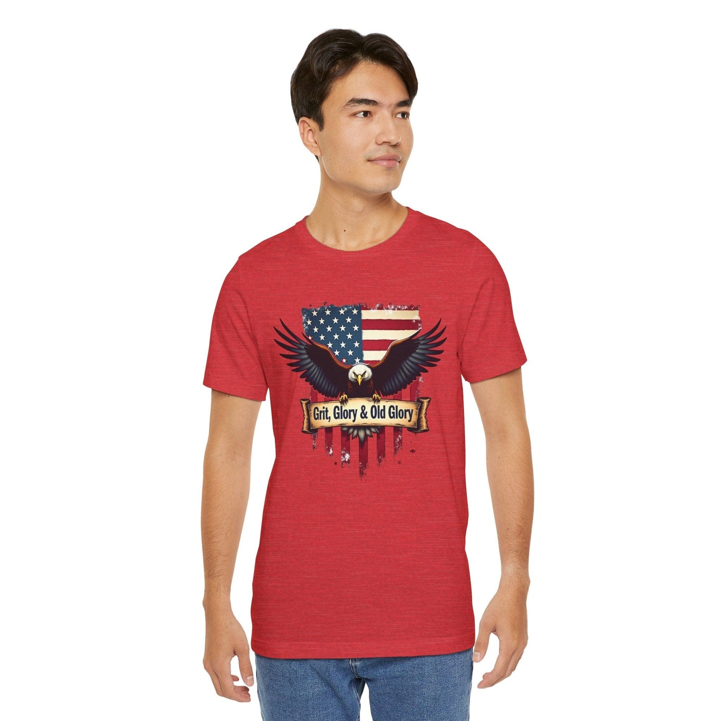 Patriotic Eagle T-Shirt - Grit, Glory & Old Glory