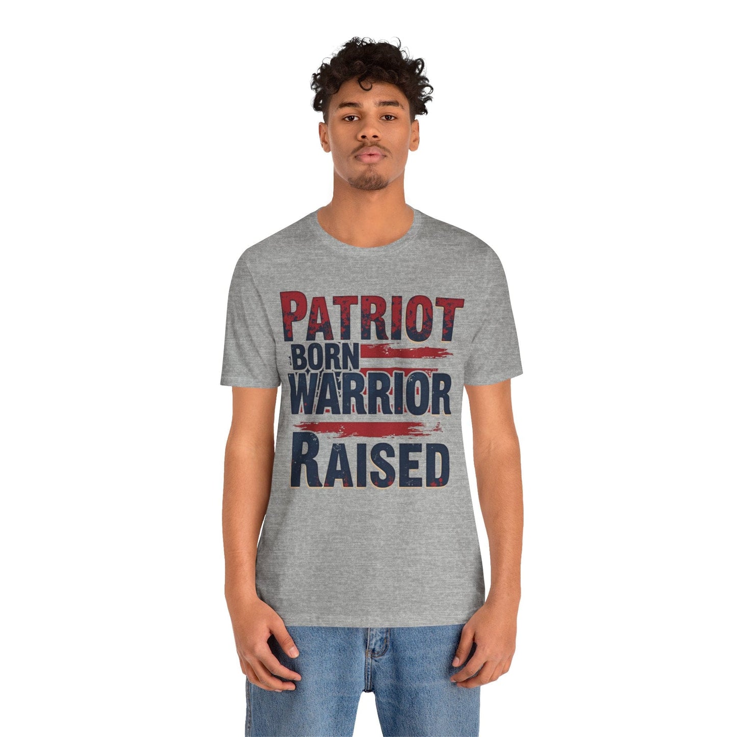 Patriot Warrior Unisex Jersey T Shirt - Born Raised Graphic T-Shirt