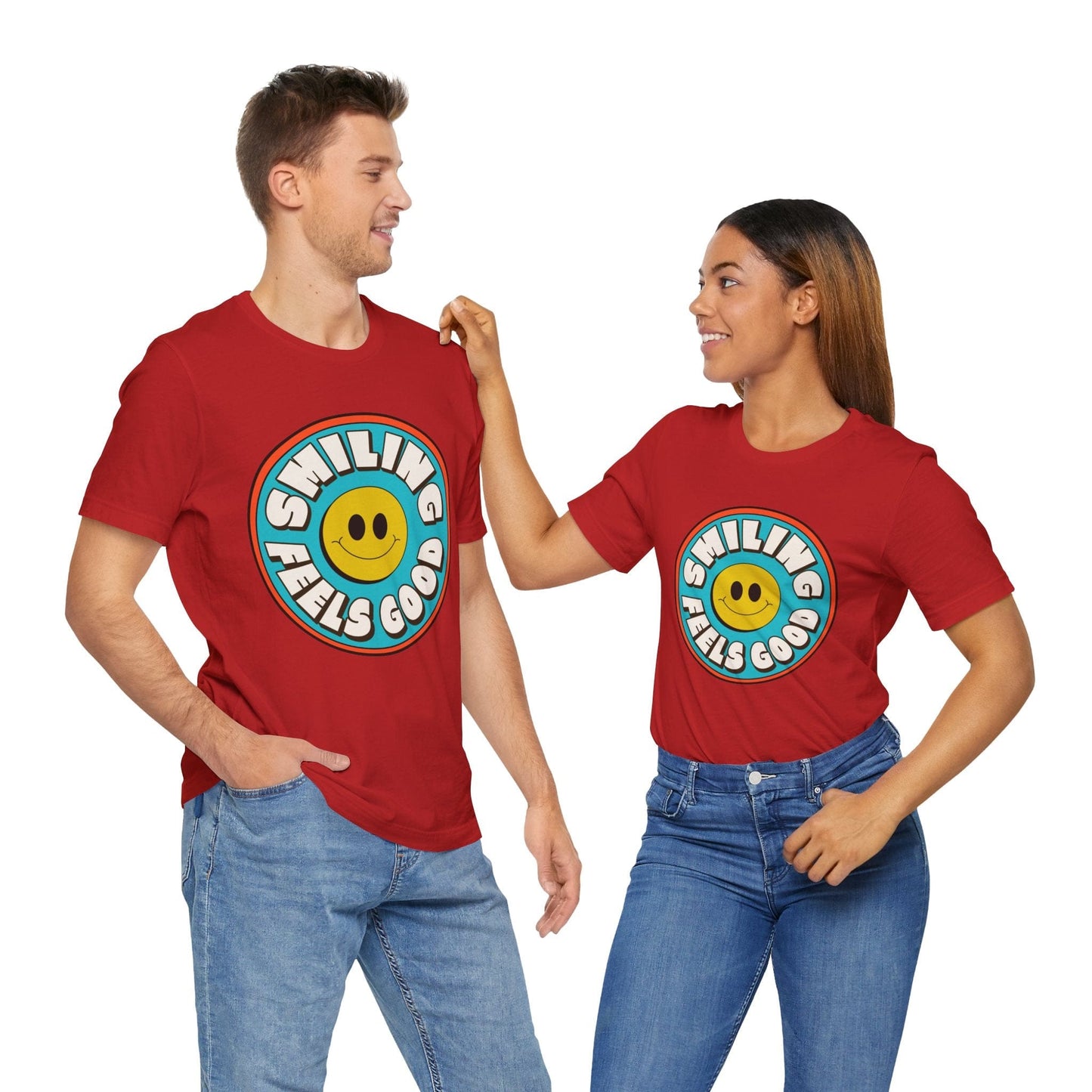 Smile Reminder T-Shirt / Smiling Feels Good