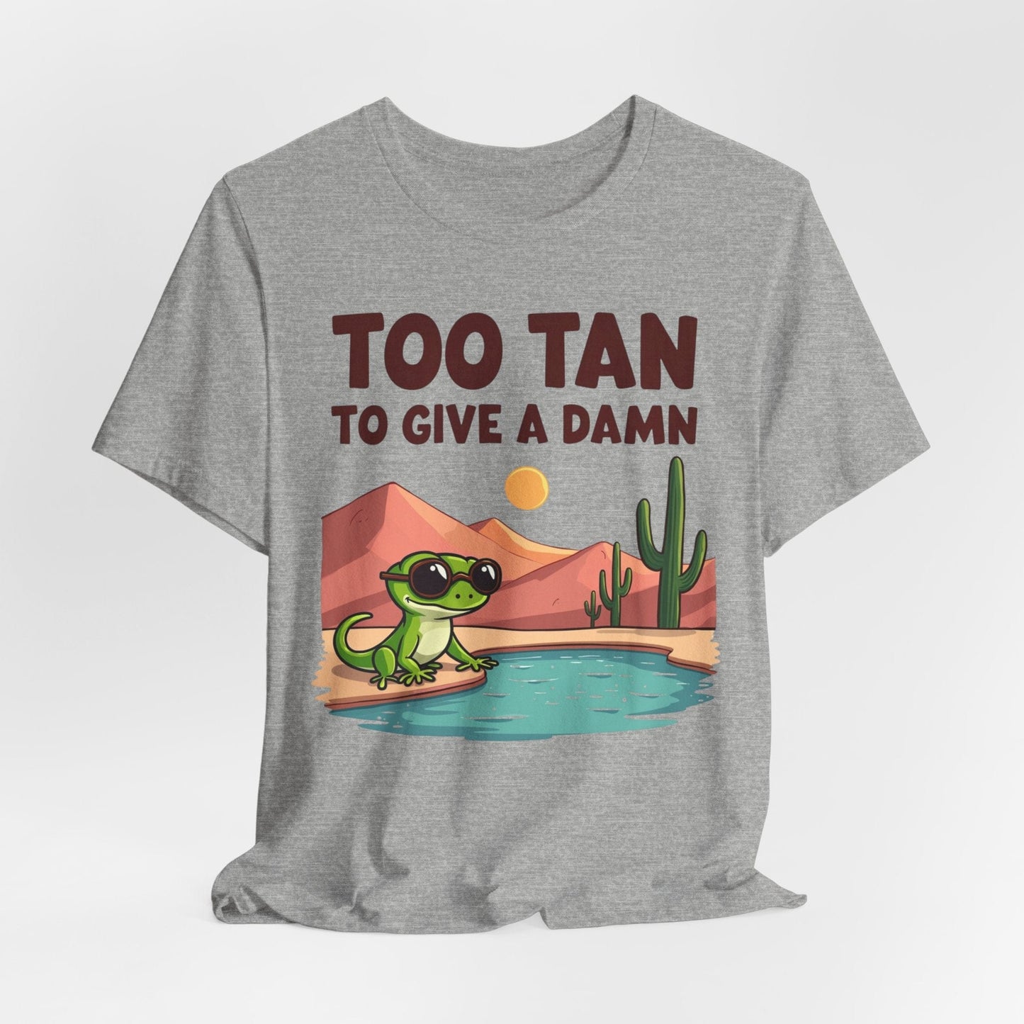 Too Tan Unisex Jersey T-Shirt - Fun Summer Graphic T-Shirt
