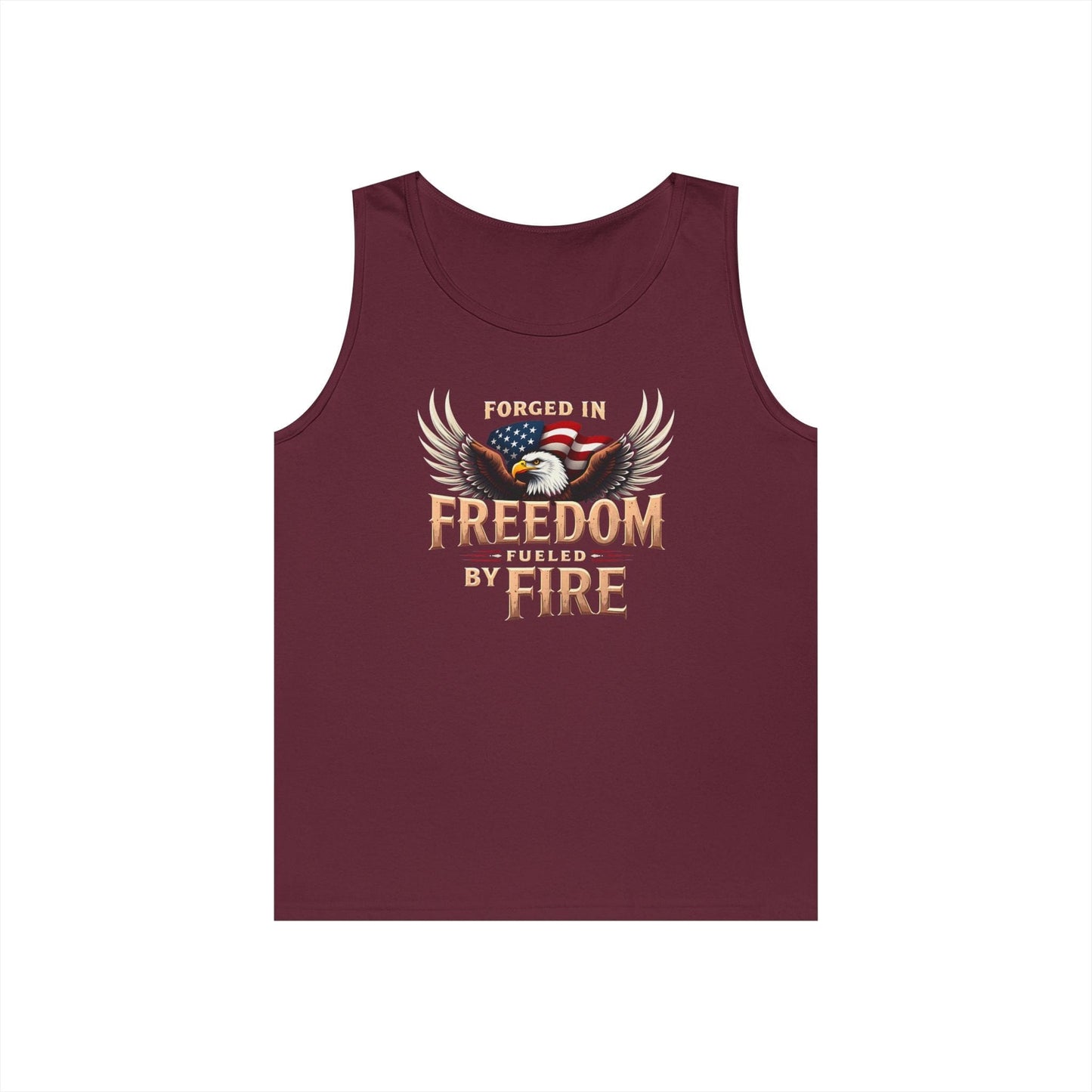Freedom Fueled Fire Unisex Tank | Bold & Empowering Design