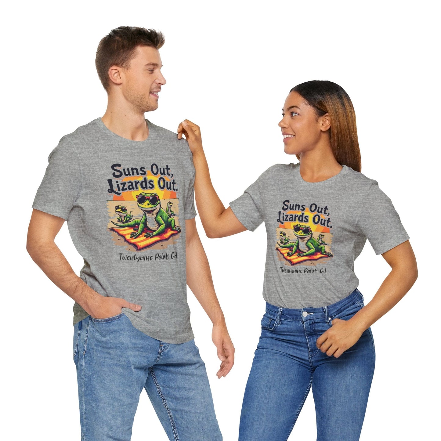 Suns Out Lizards Out Unisex T-Shirt - Fun Summer Vibe Shirt