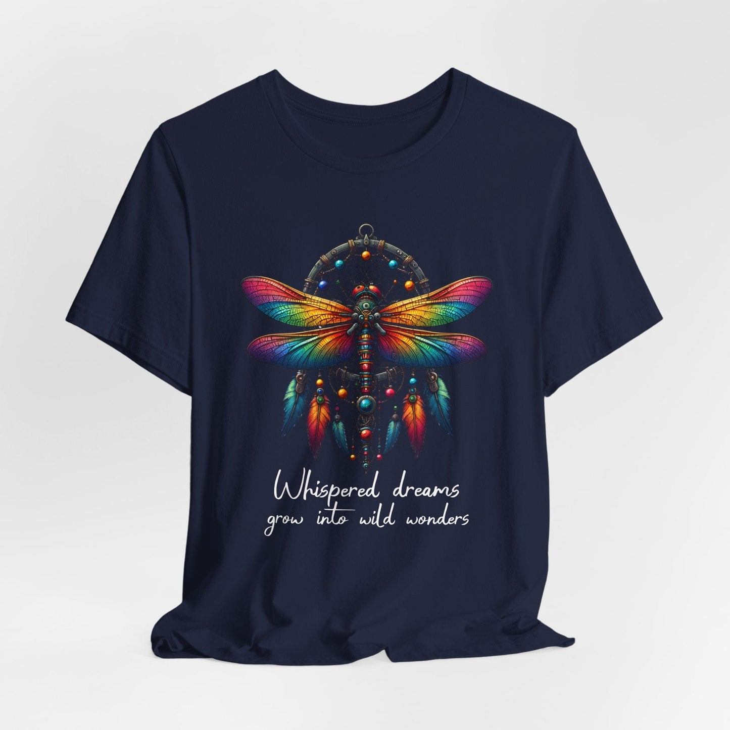Dreamcatcher Dragonfly Jersey T-Shirt | Boho-Inspired Design