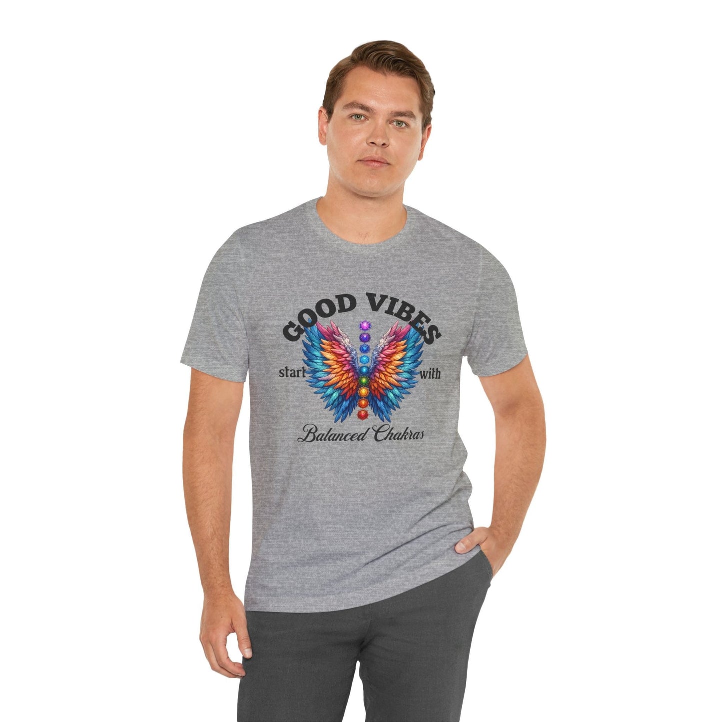 Good Vibes Balanced Chakras Unisex Jersey Tee