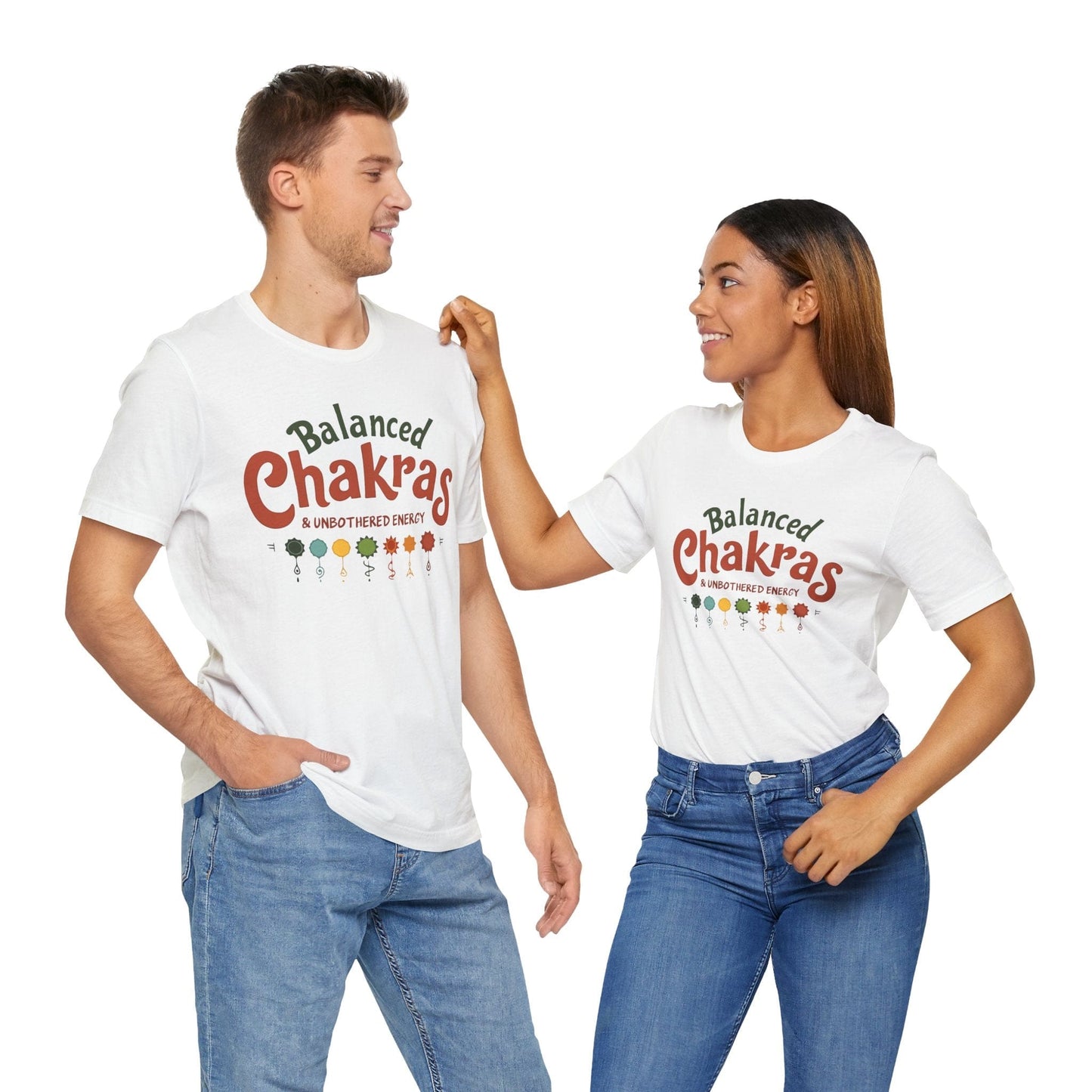 Balanced Chakras Short Sleeve Tee | Mindful Energy Design