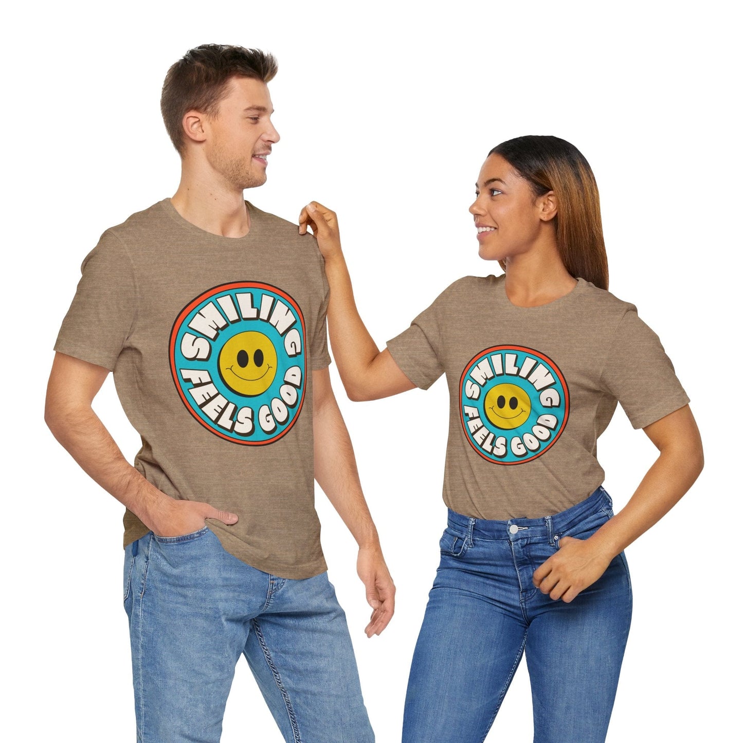 Smile Reminder T-Shirt / Smiling Feels Good
