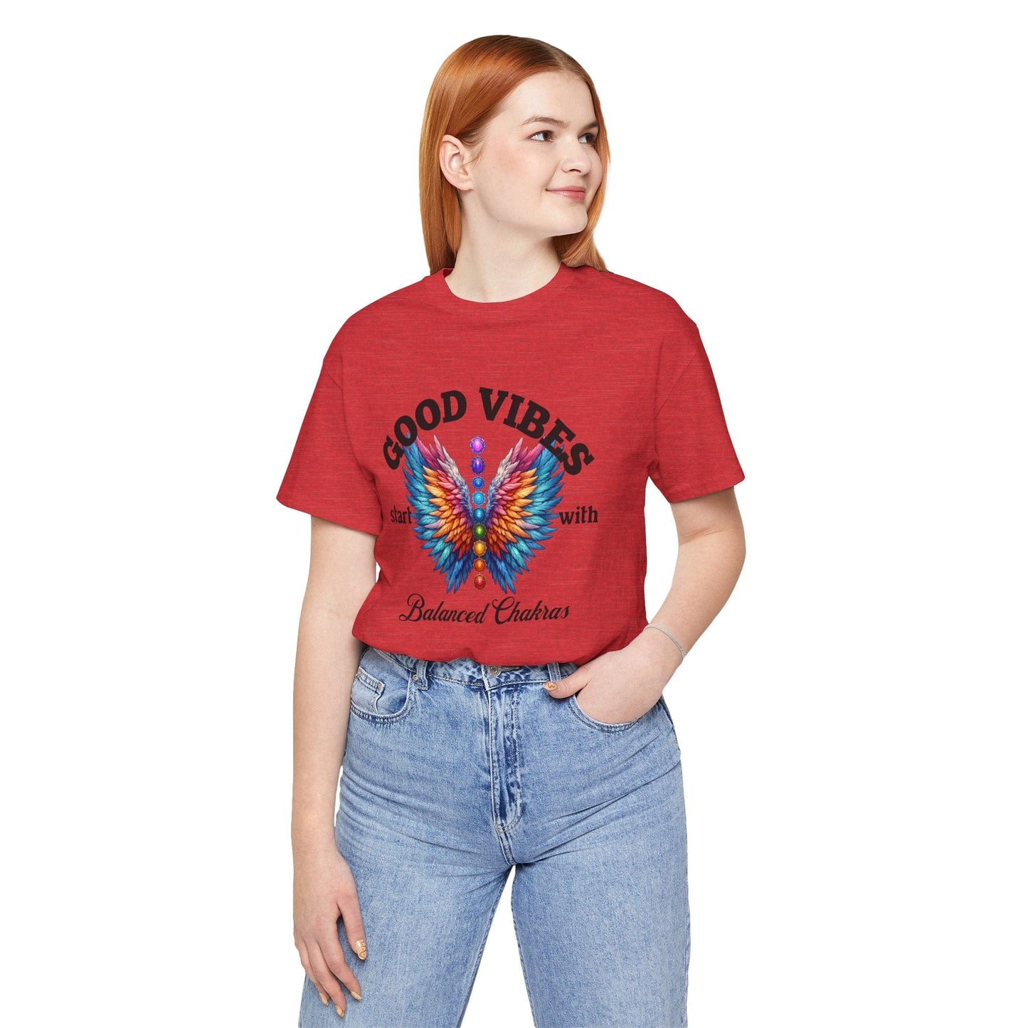Good Vibes Balanced Chakras Unisex Jersey Tee