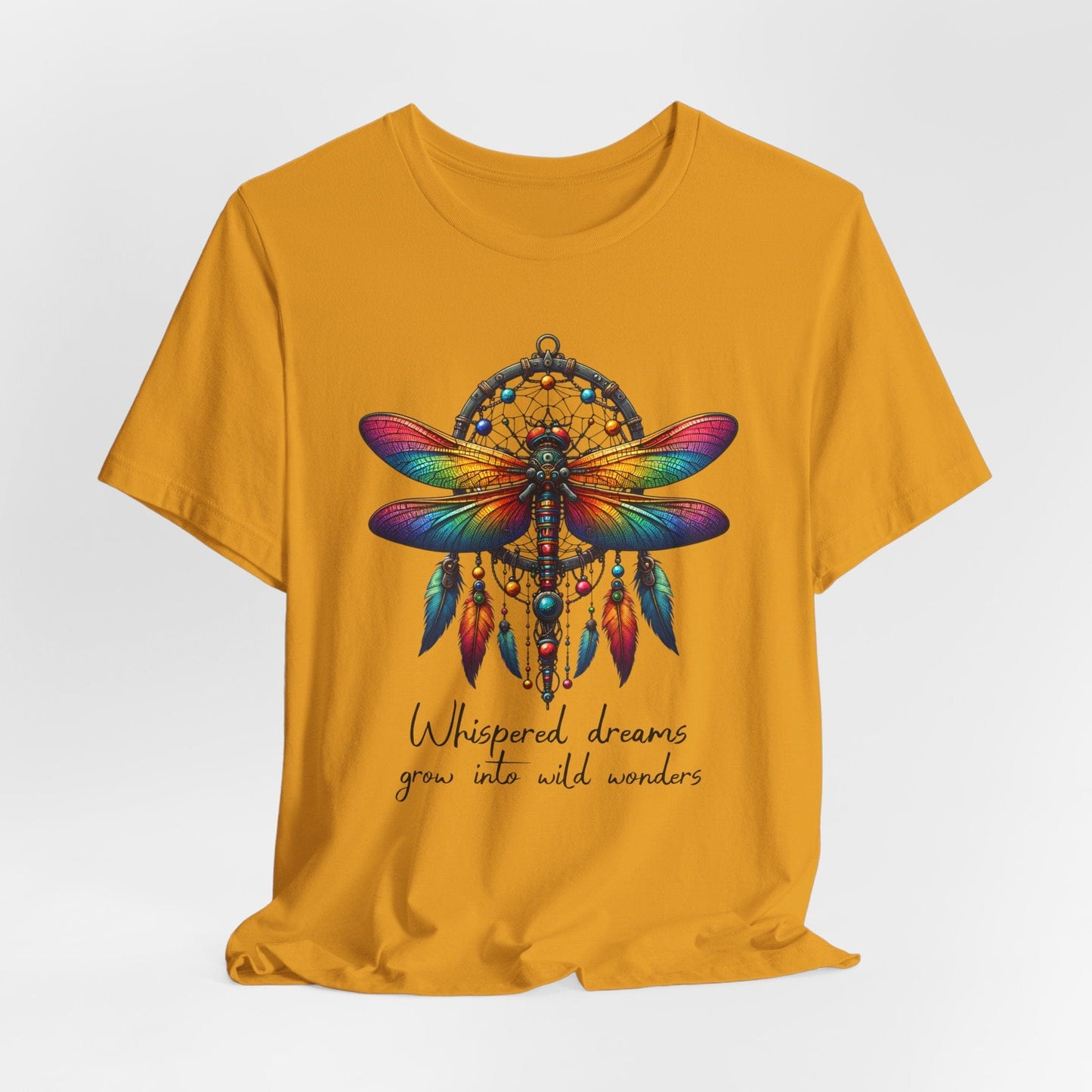 Dreamcatcher Dragonfly Jersey T-Shirt | Boho-Inspired Design