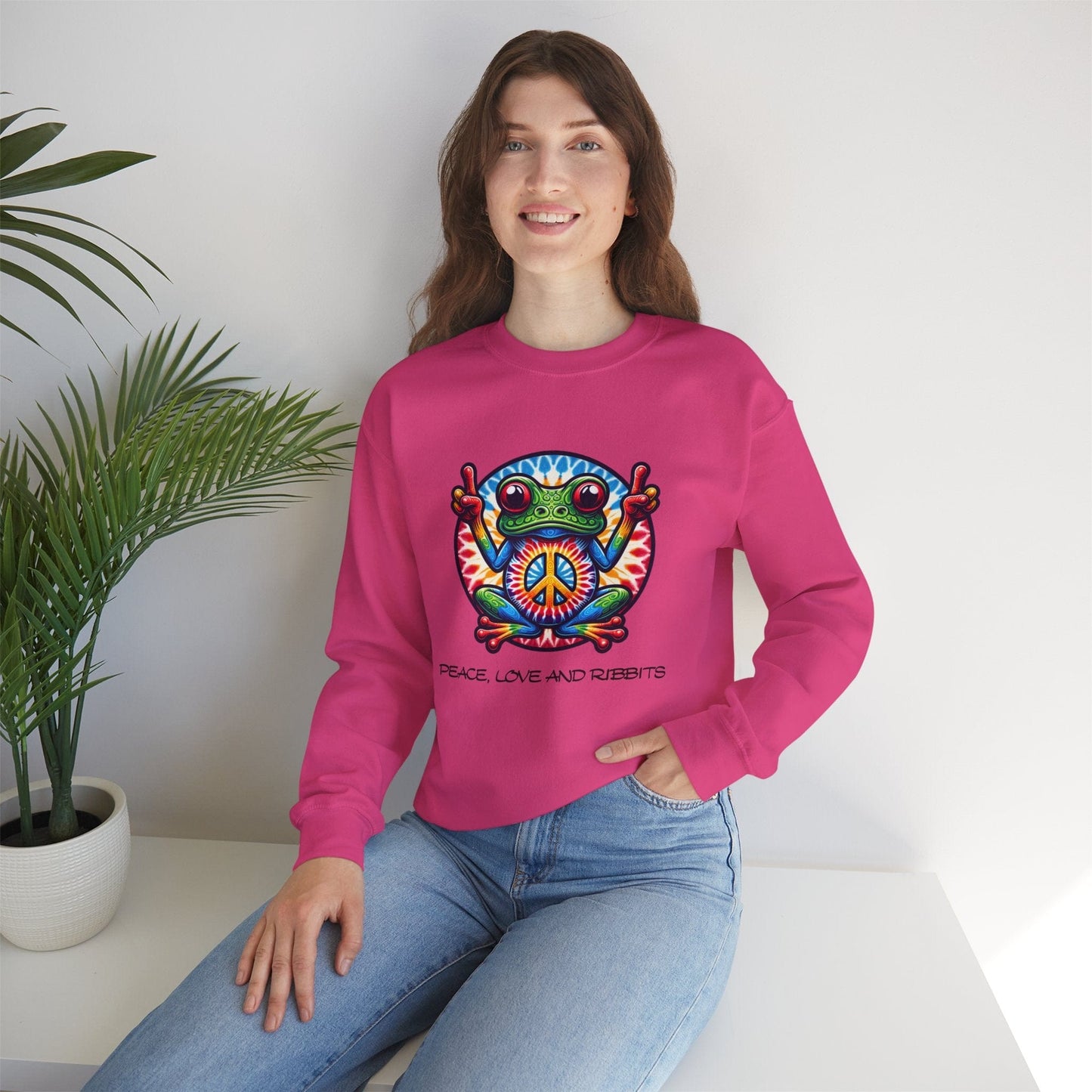 Peace, Love and Ribbits Sweatshirt | Fun & Comfortable Design