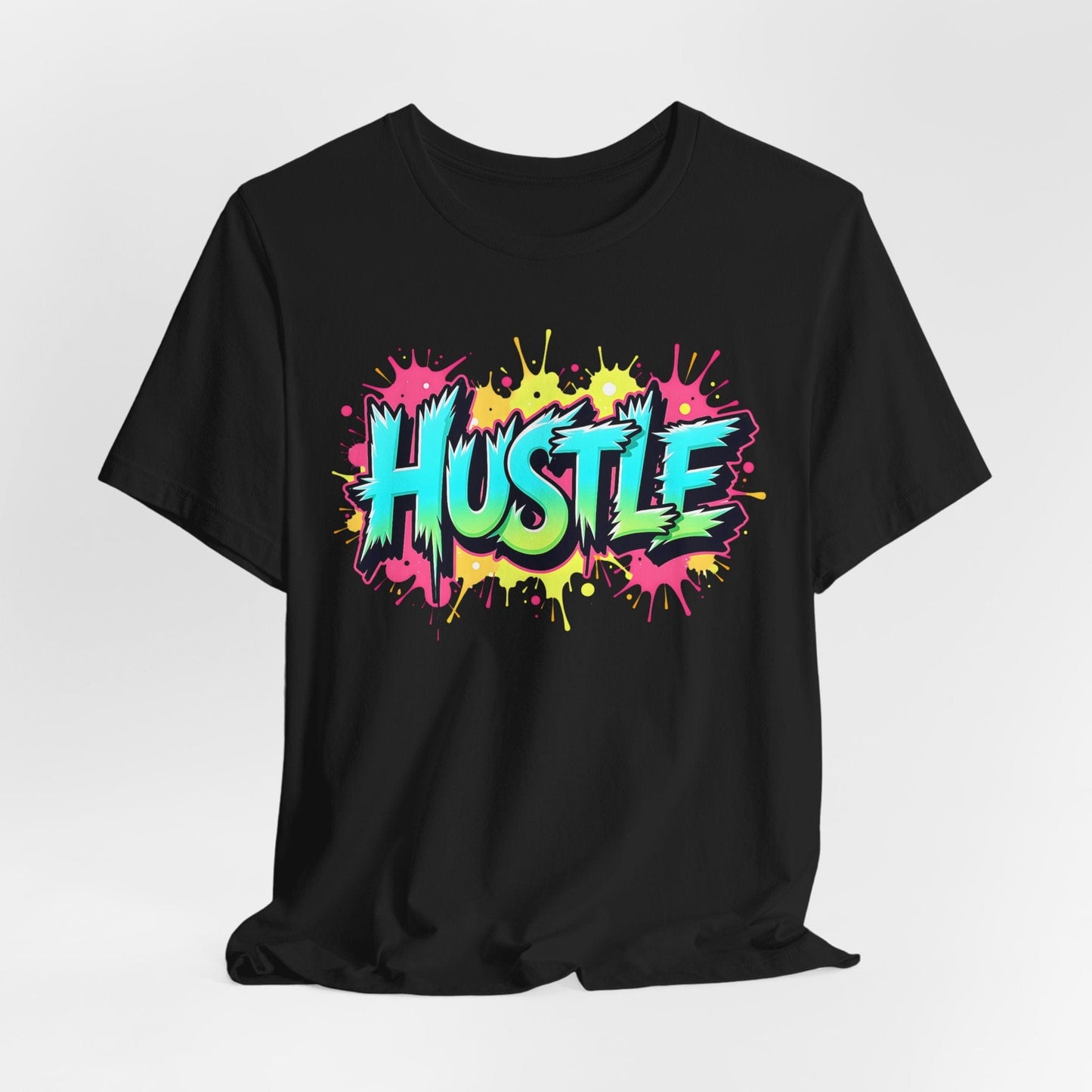 Hustle Short Sleeve Tee - Vibrant Motivational T-Shirt for Entrepreneurs