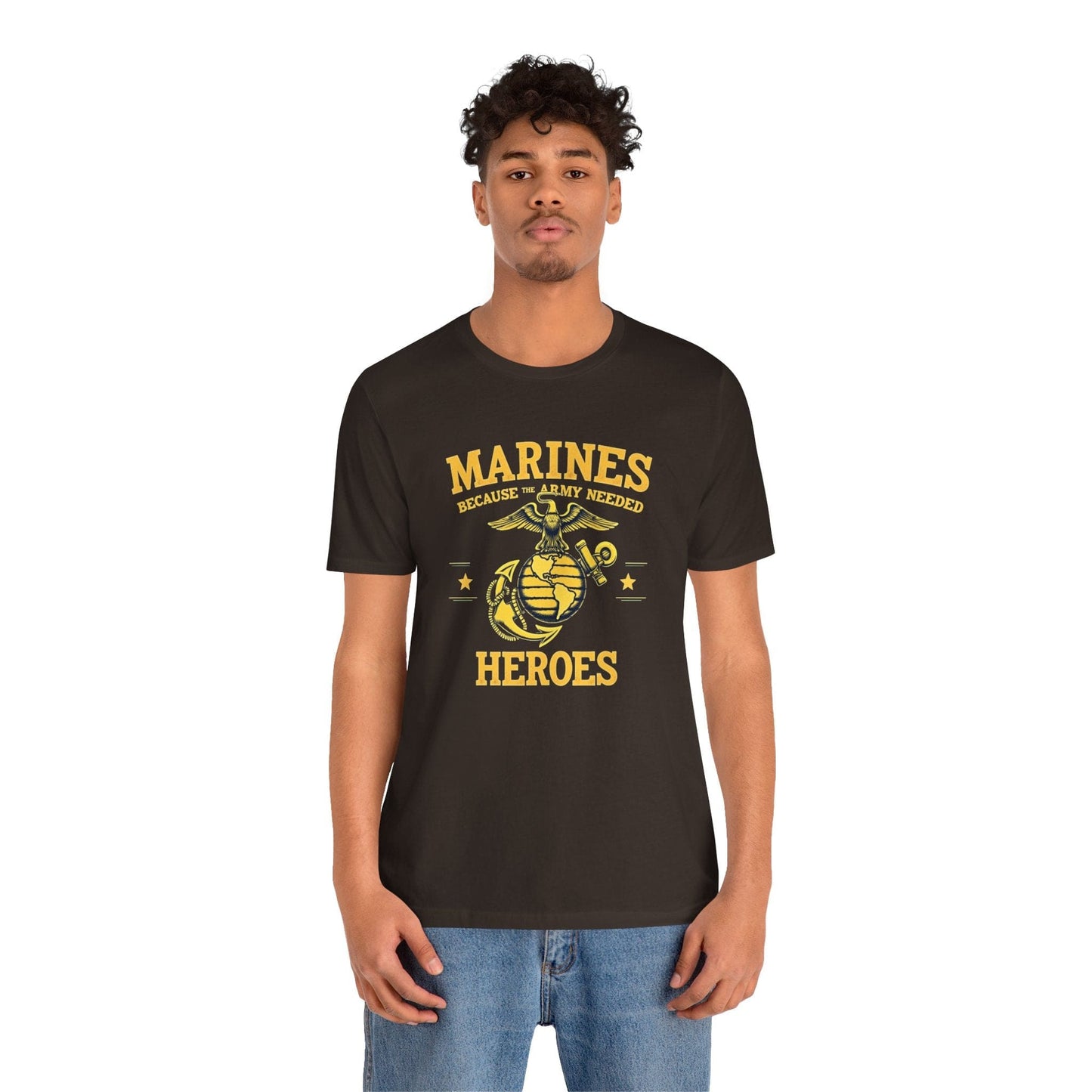 Marines Heroes Unisex Jersey T-Shirt - Perfect for Veterans and Patriotic Celebrations