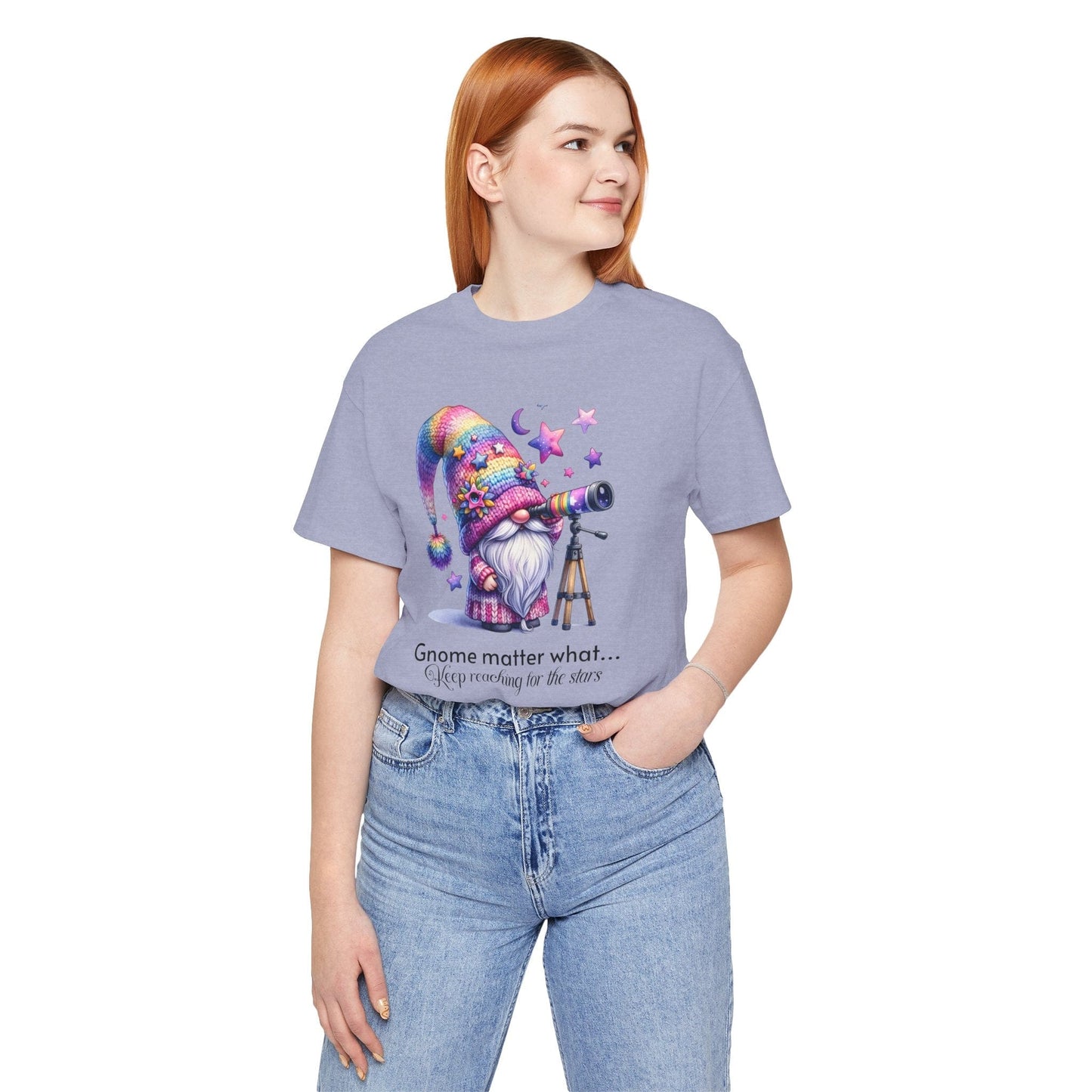 T-Shirt Gnome Matter What Keep Reaching for the Stars