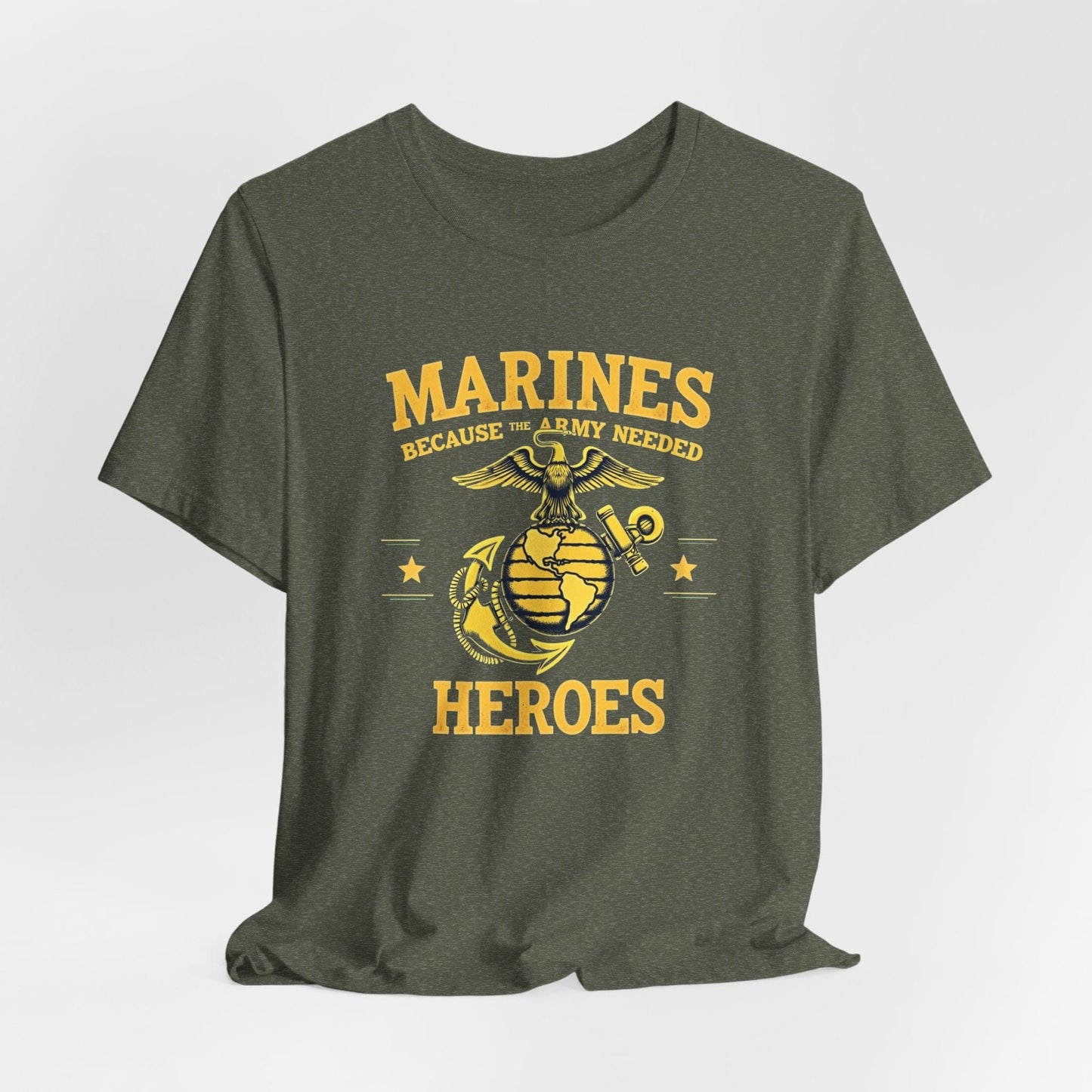Marines Heroes Unisex Jersey T-Shirt - Perfect for Veterans and Patriotic Celebrations