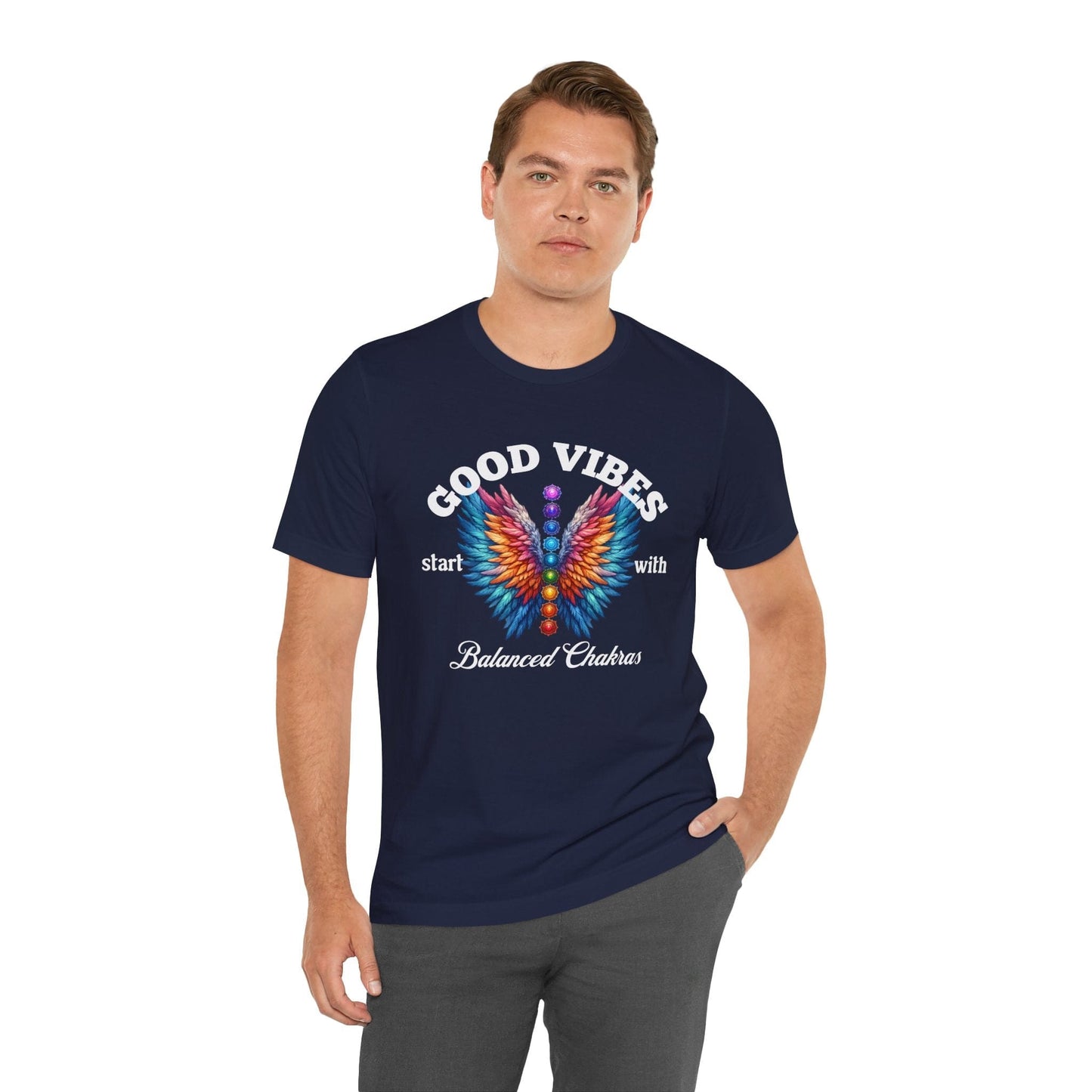 Good Vibes Balanced Chakras Unisex Jersey Tee